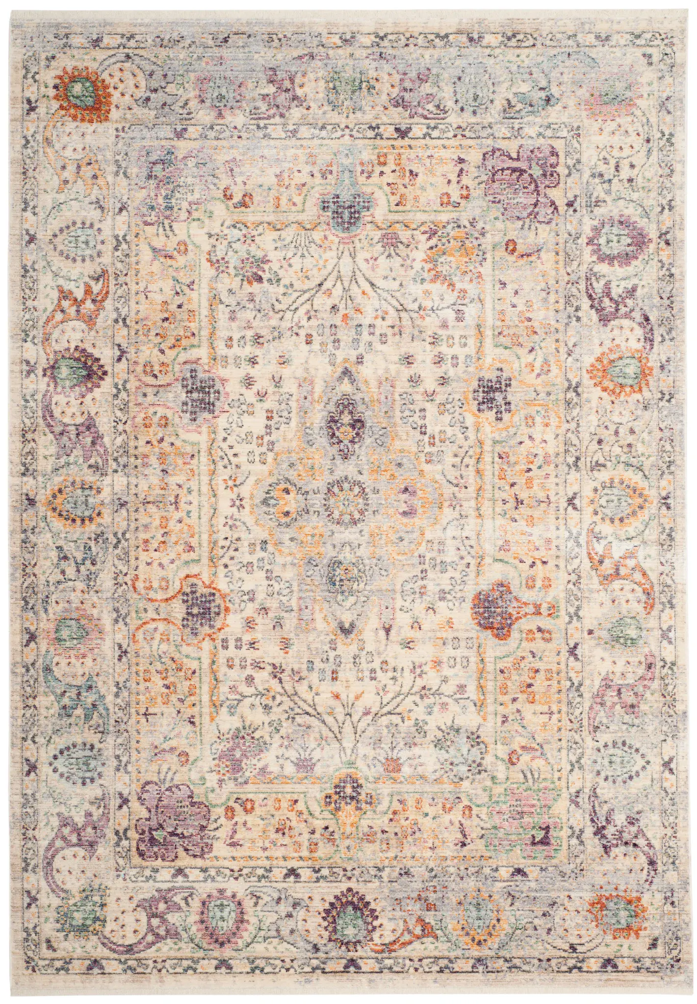 Illusion Distressed Medallion Rug