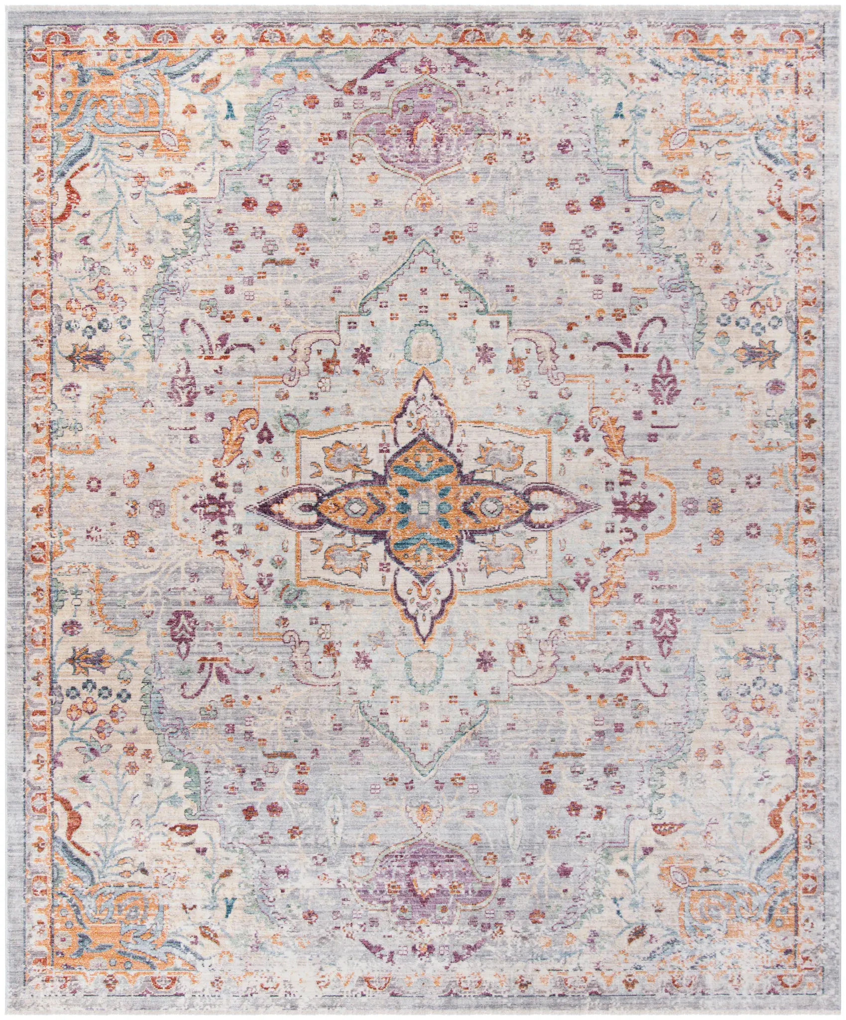 Illusion Medallion Bordered Rug