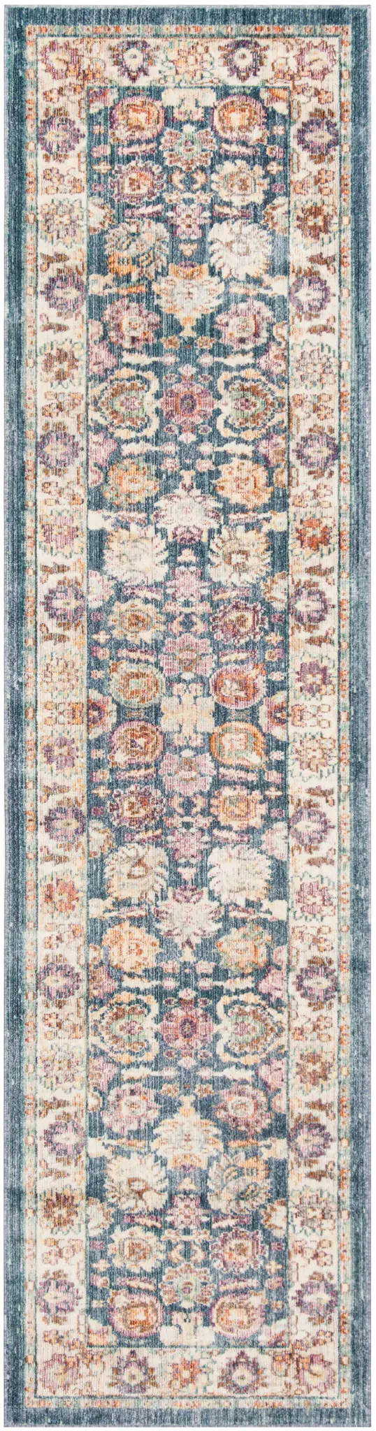 Illusion Floral Bordered Rug