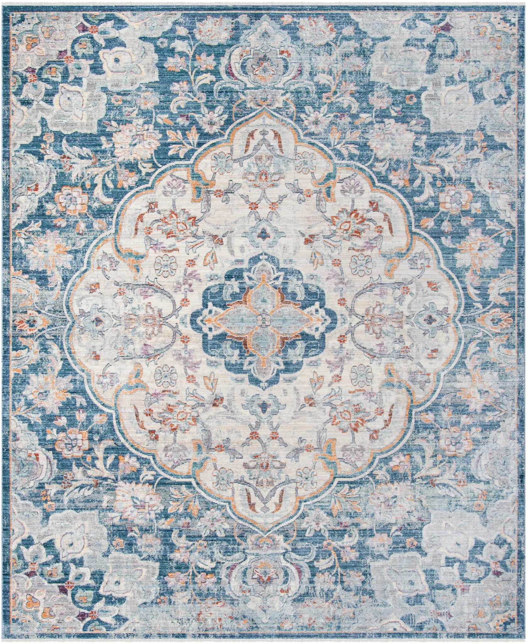 Illusion Floral Medallion Rug