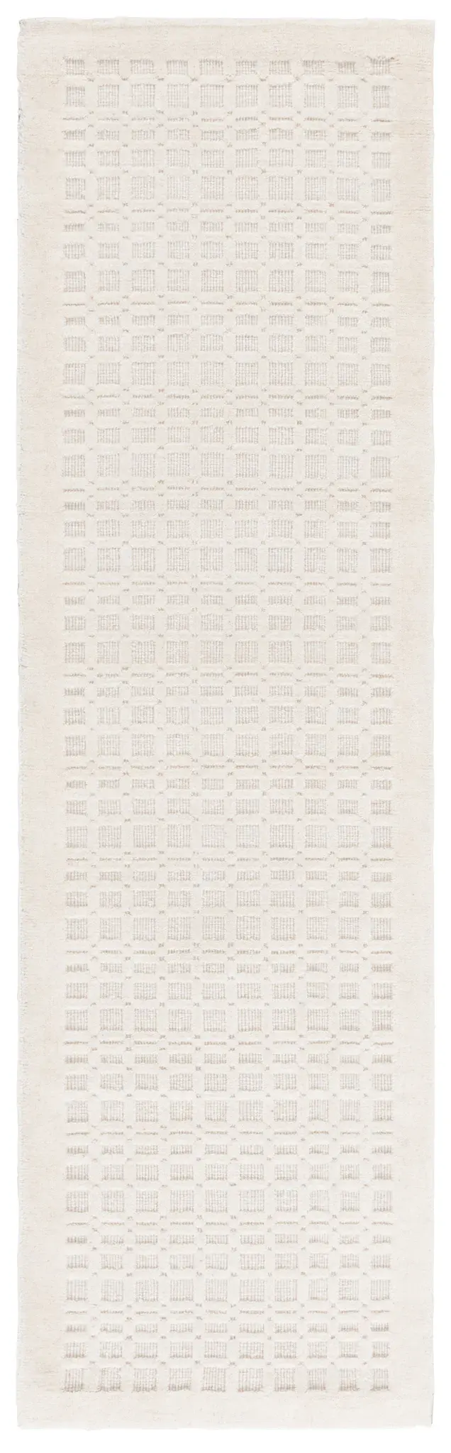 Impressions Textured Grid Hand-Loomed Wool Rug
