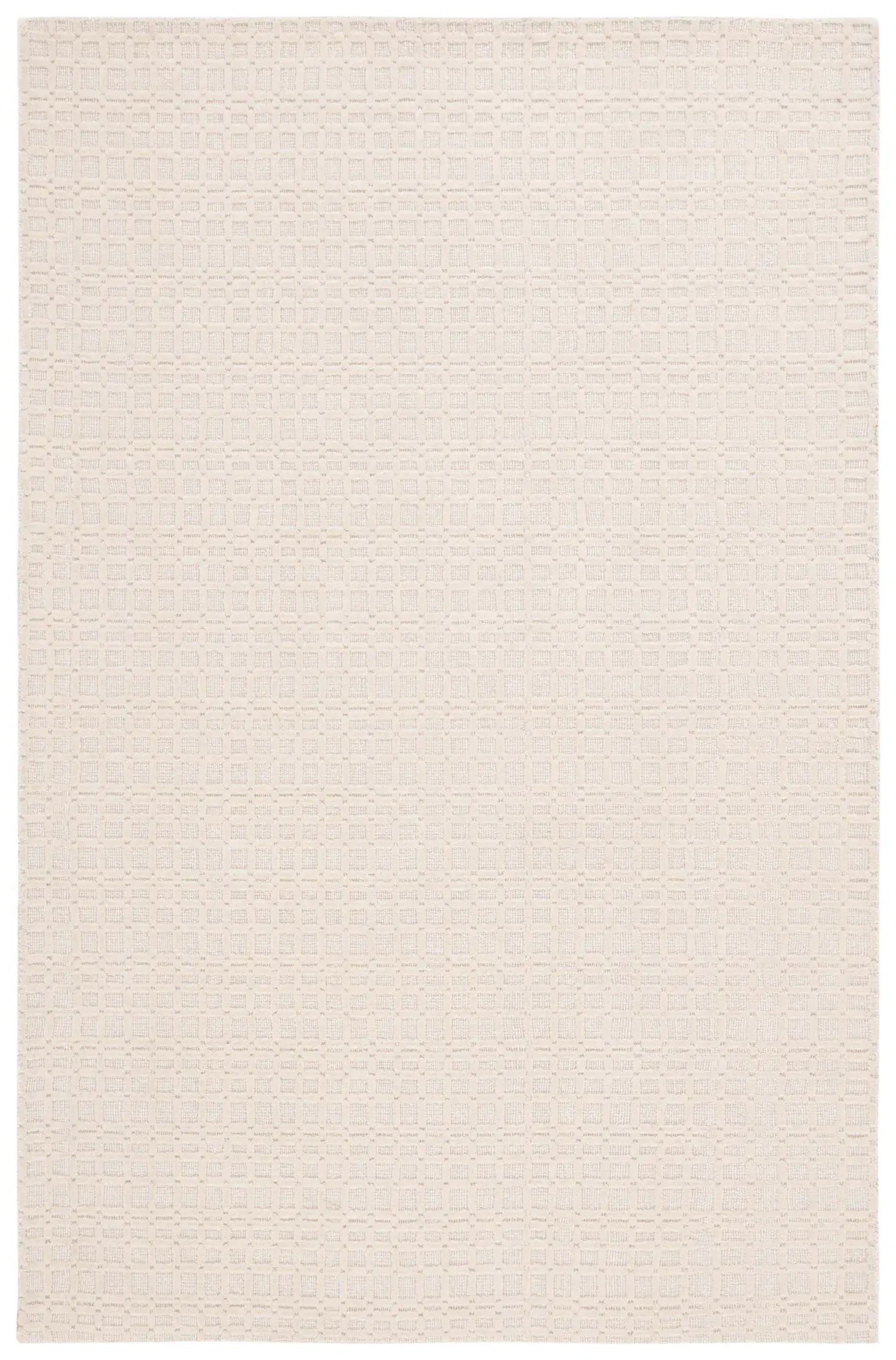 Impressions Textured Grid Hand-Loomed Wool Rug