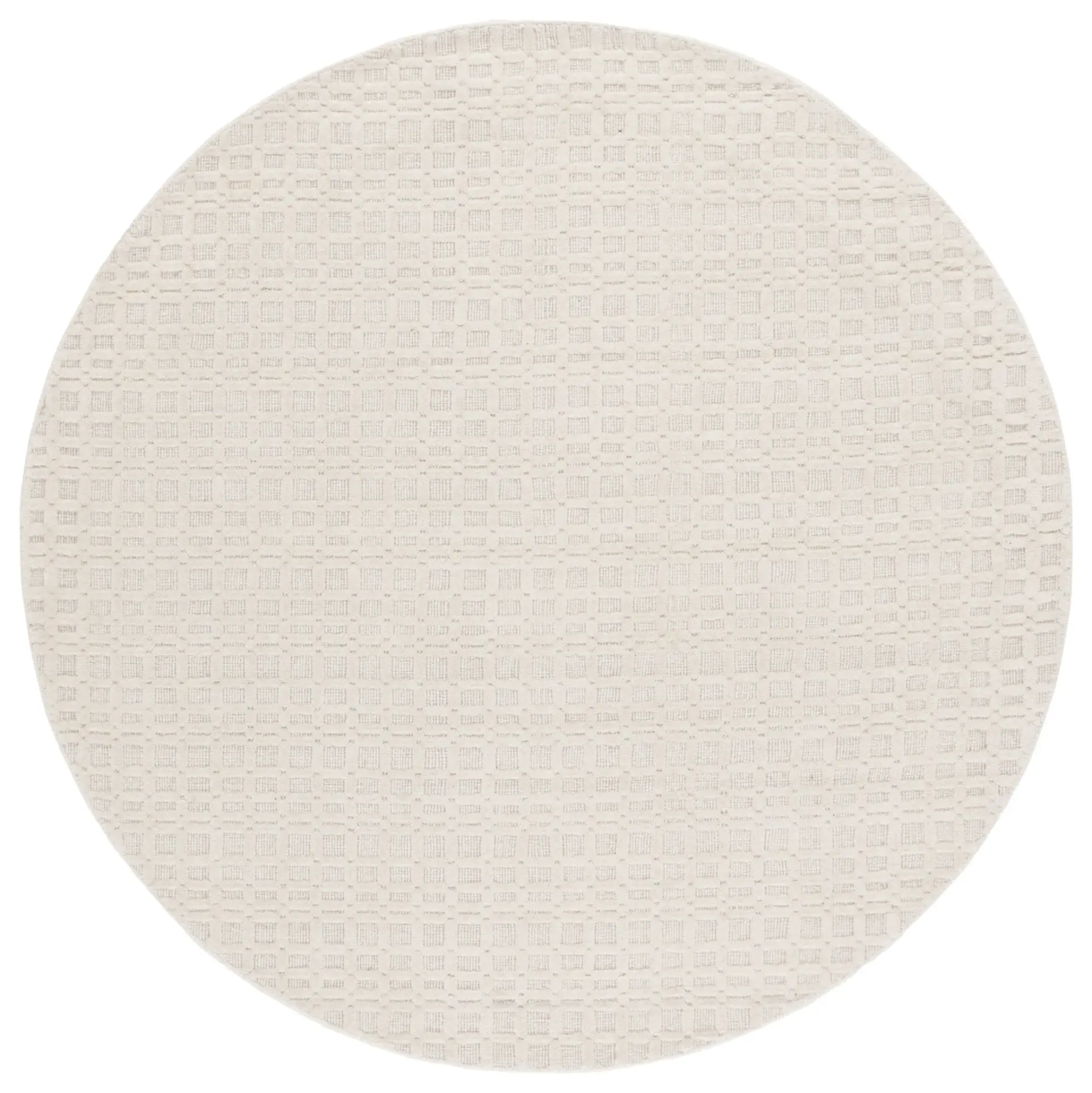 Impressions Textured Grid Hand-Loomed Wool Rug