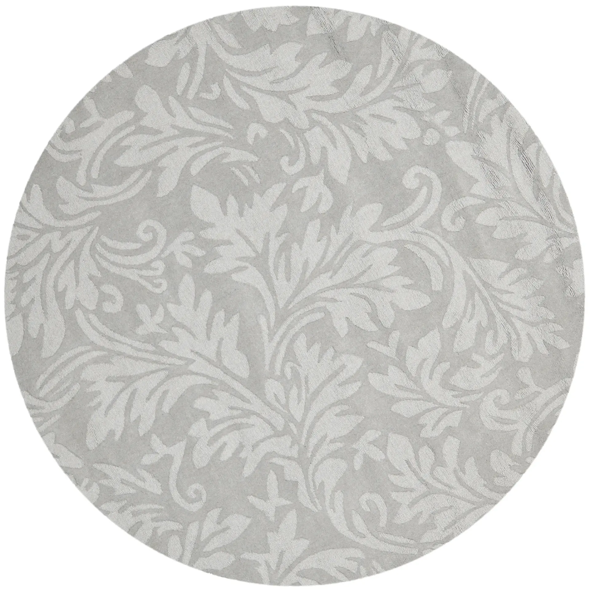 Impressions Scrolling Leaf Hand-Loomed Wool Rug