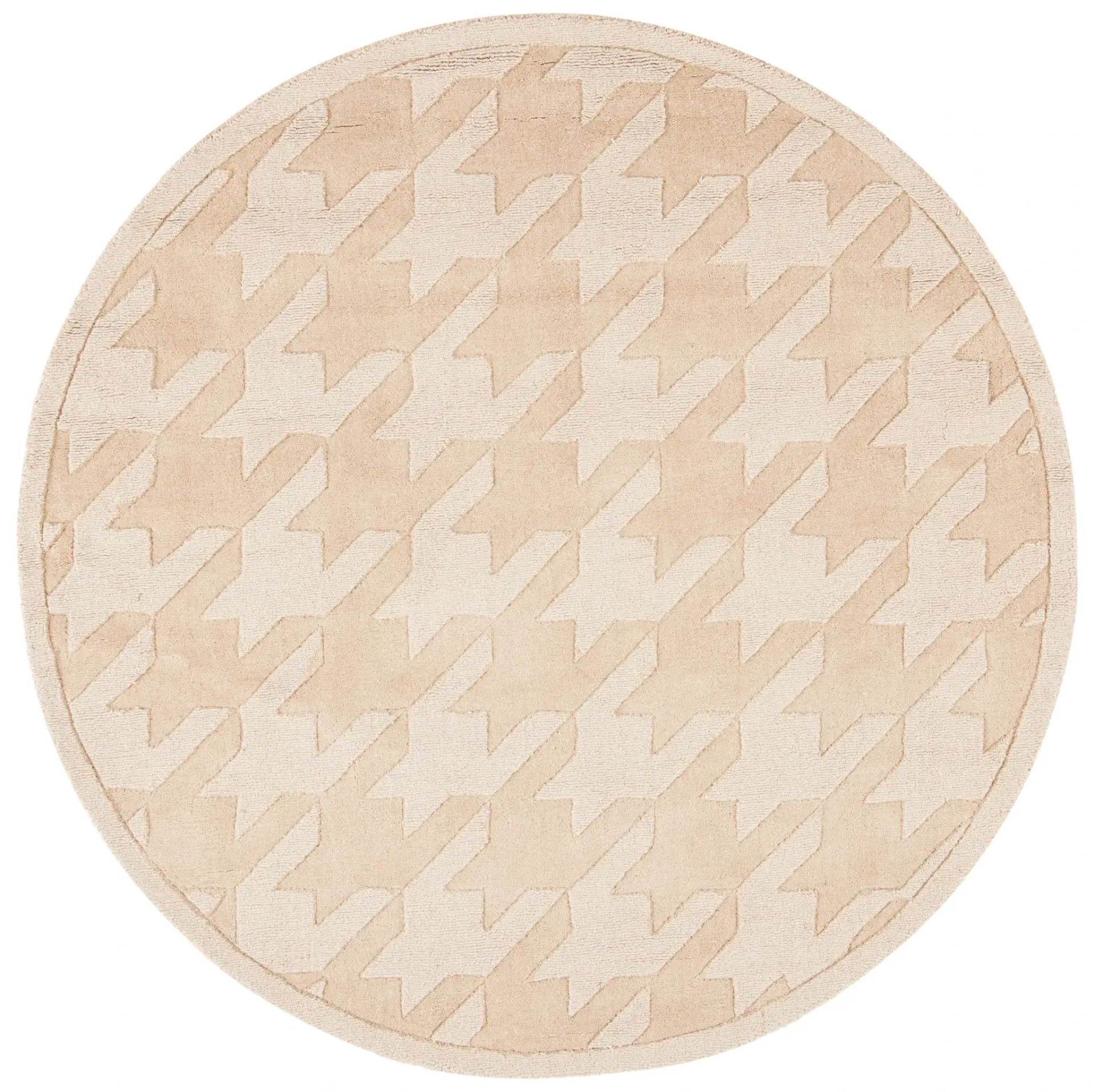 Impressions Houndstooth Hand-Loomed Wool Rug