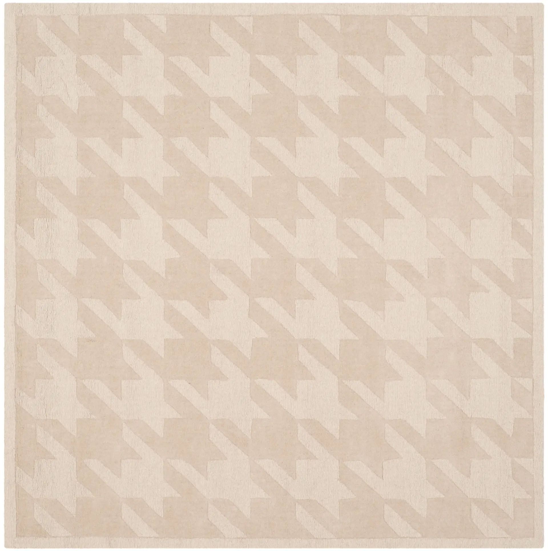 Impressions Houndstooth Hand-Loomed Wool Rug