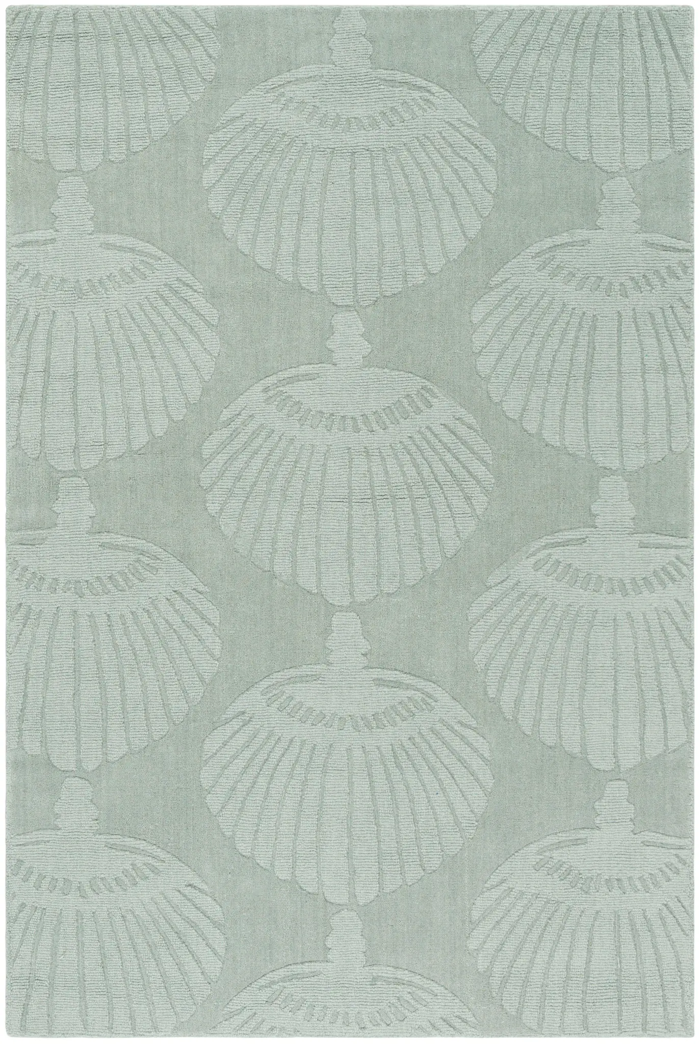 Impressions Scallop Shell Hand-Loomed Wool Rug