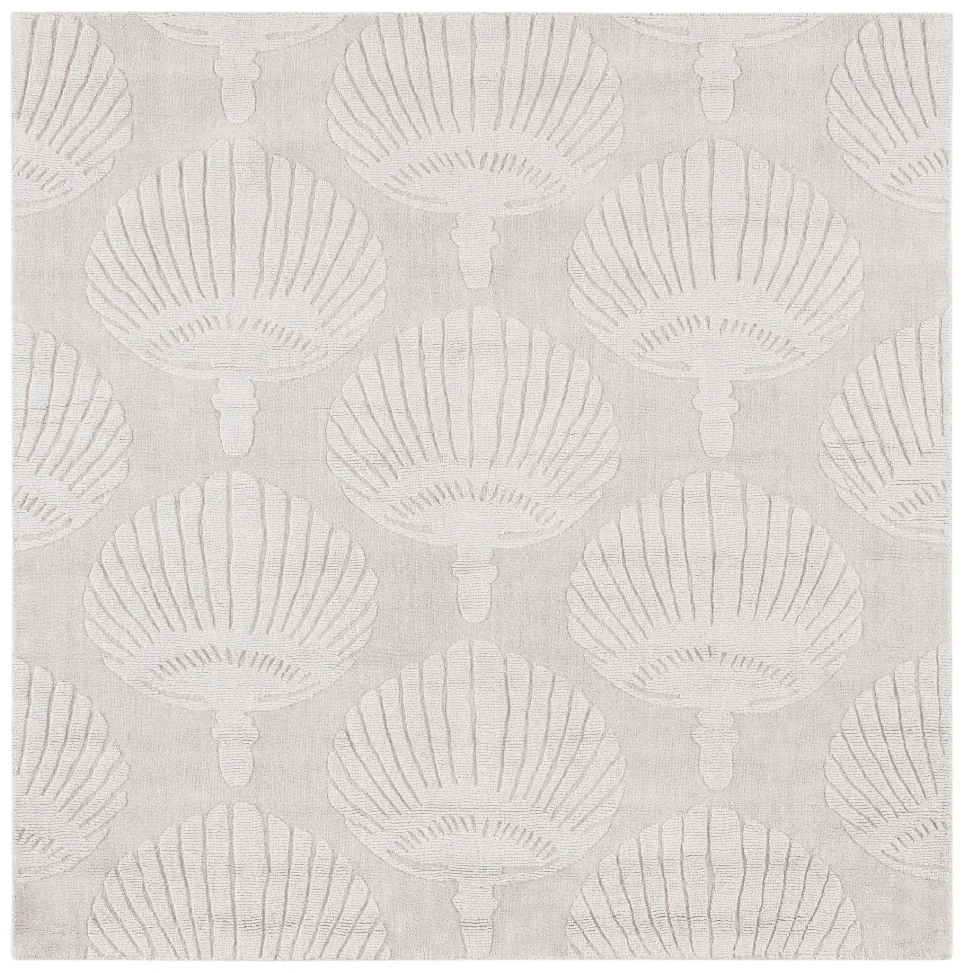 Impressions Scallop Shell Hand-Loomed Wool Rug