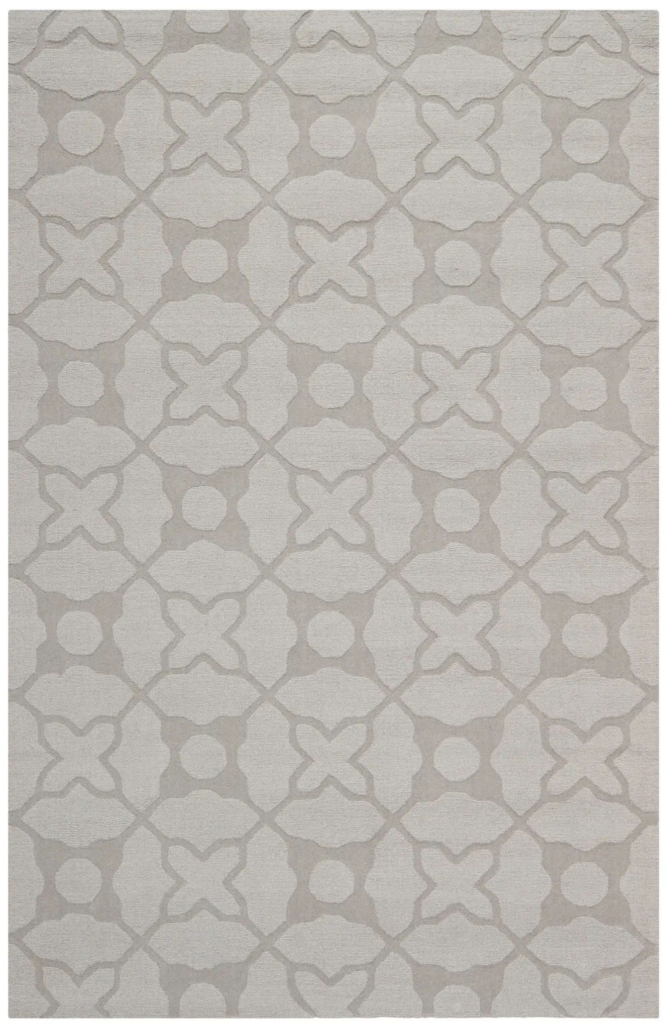 Impressions Interlocking Trellis Hand-Loomed Wool Rug