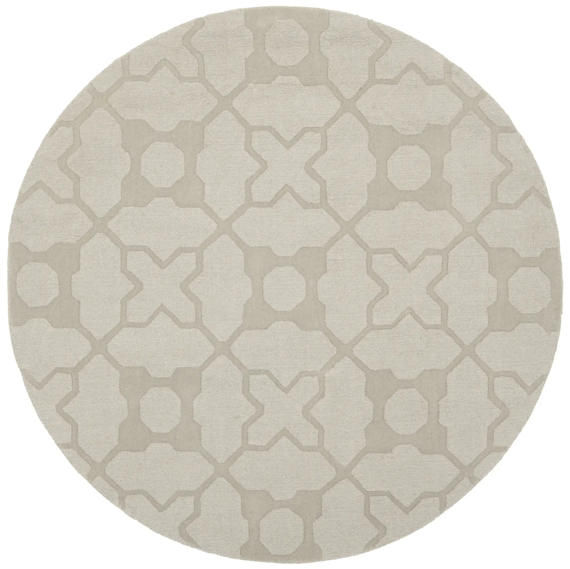 Impressions Interlocking Trellis Hand-Loomed Wool Rug