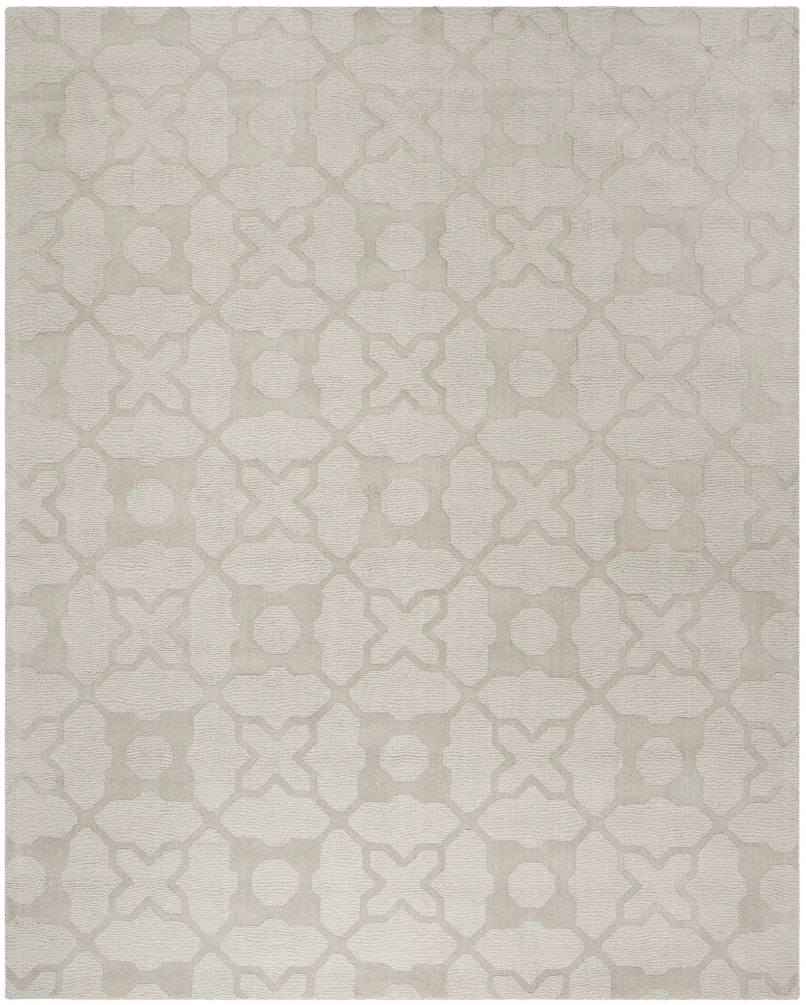 Impressions Interlocking Trellis Hand-Loomed Wool Rug