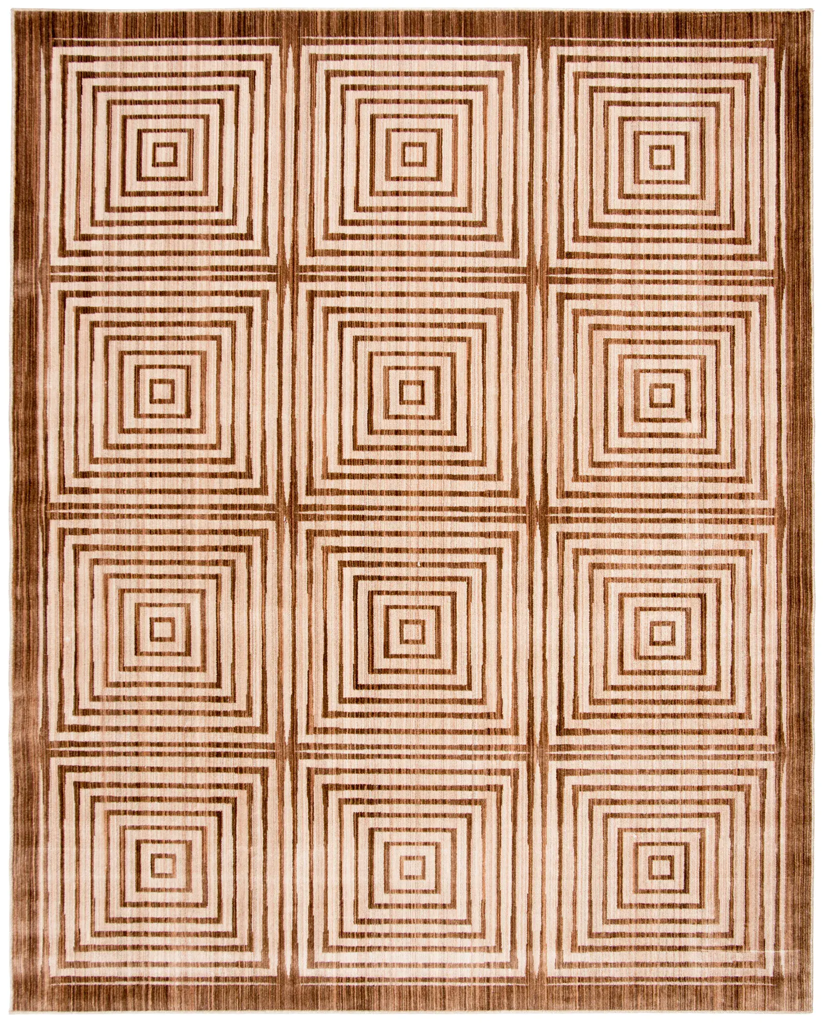 Infinity Concentric Square Rug