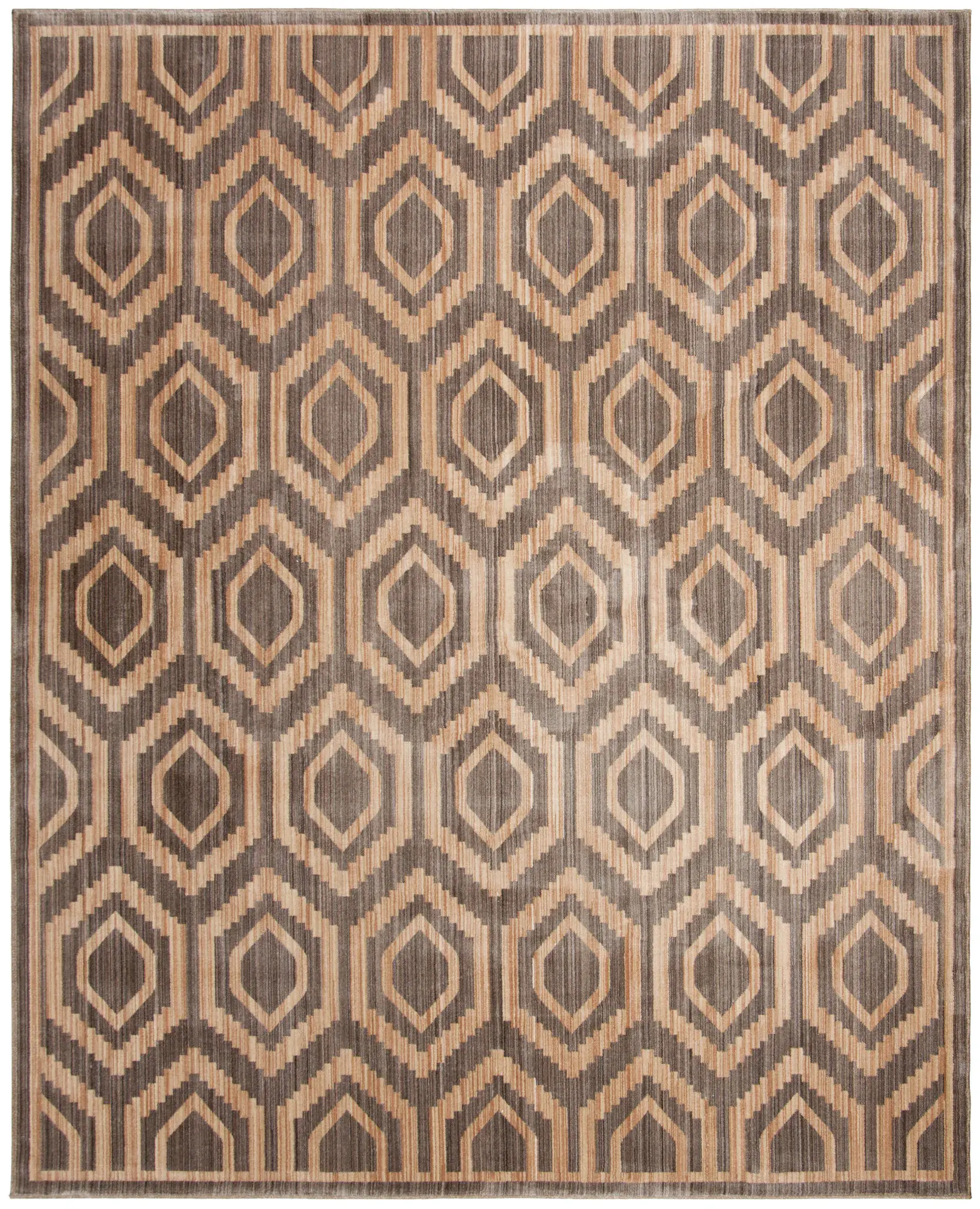 Infinity Concentric Hexagon Rug
