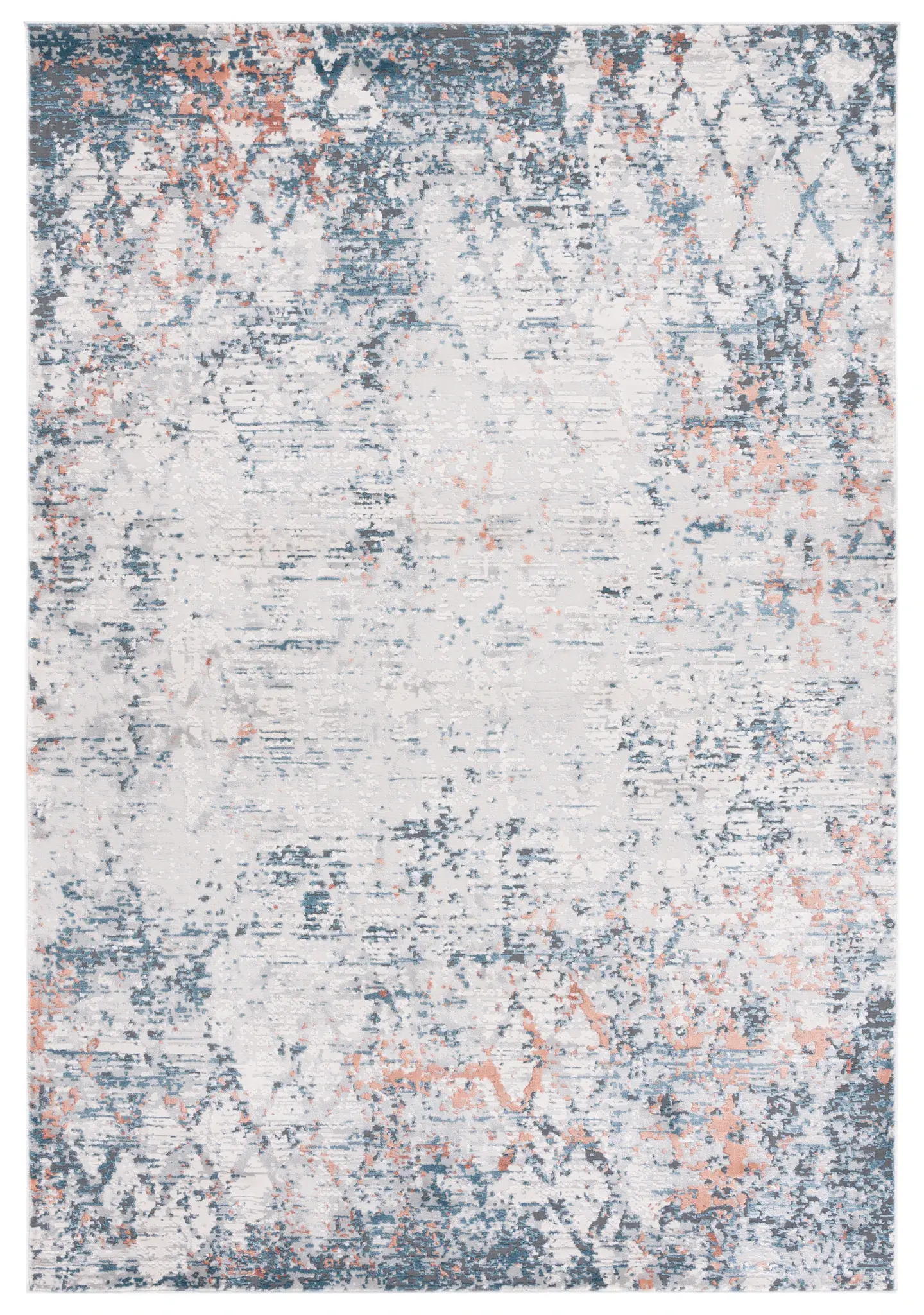 Invista Distressed Diamond Trellis Rug