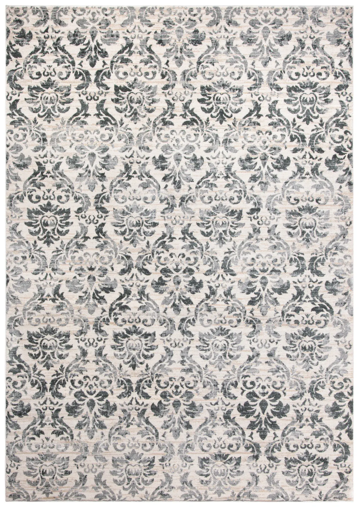 Isabella Distressed Damask Rug