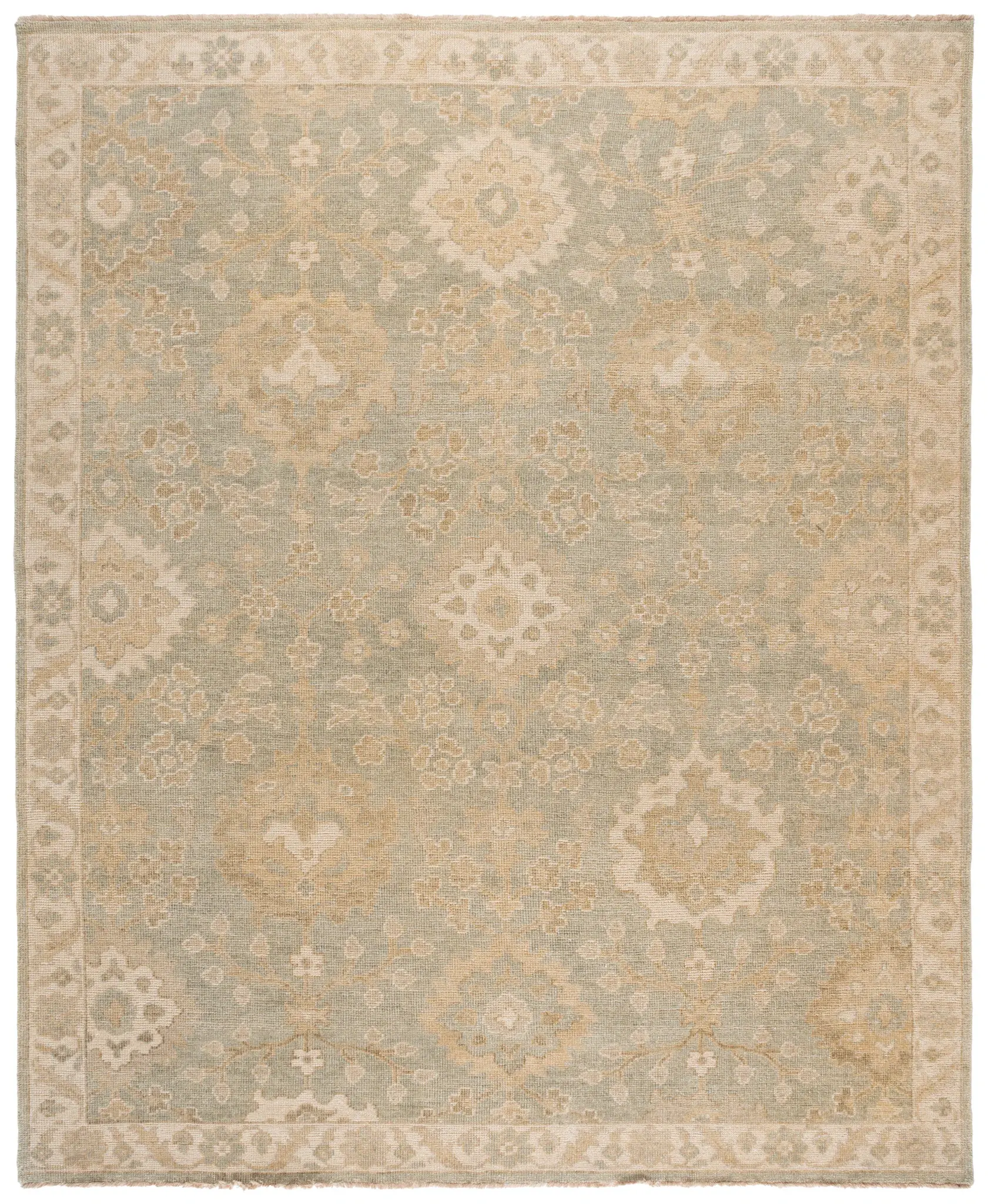 Izmir Floral Medallion Hand-Knotted Rug