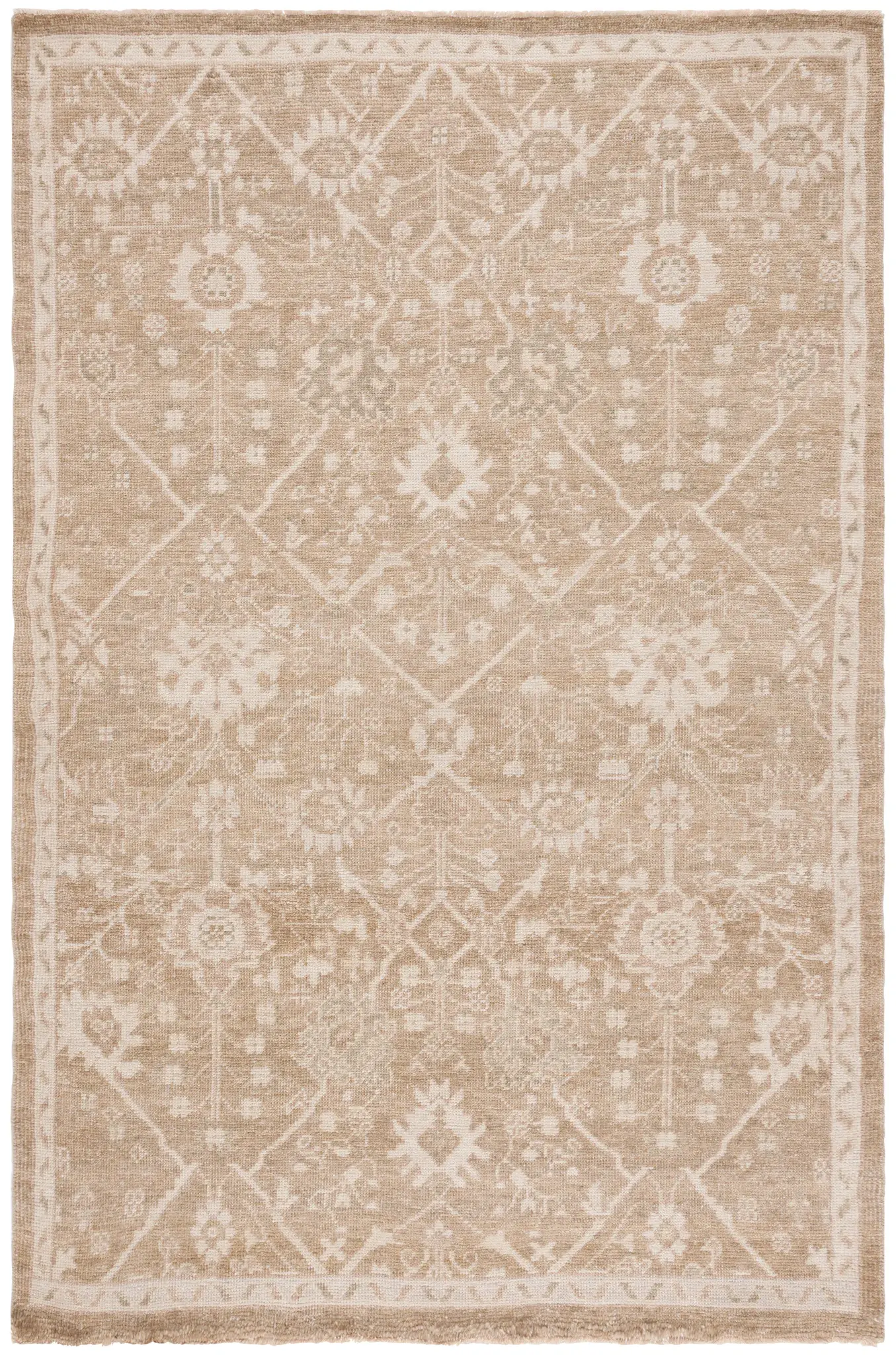 Izmir Diamond Trellis Hand-Knotted Rug