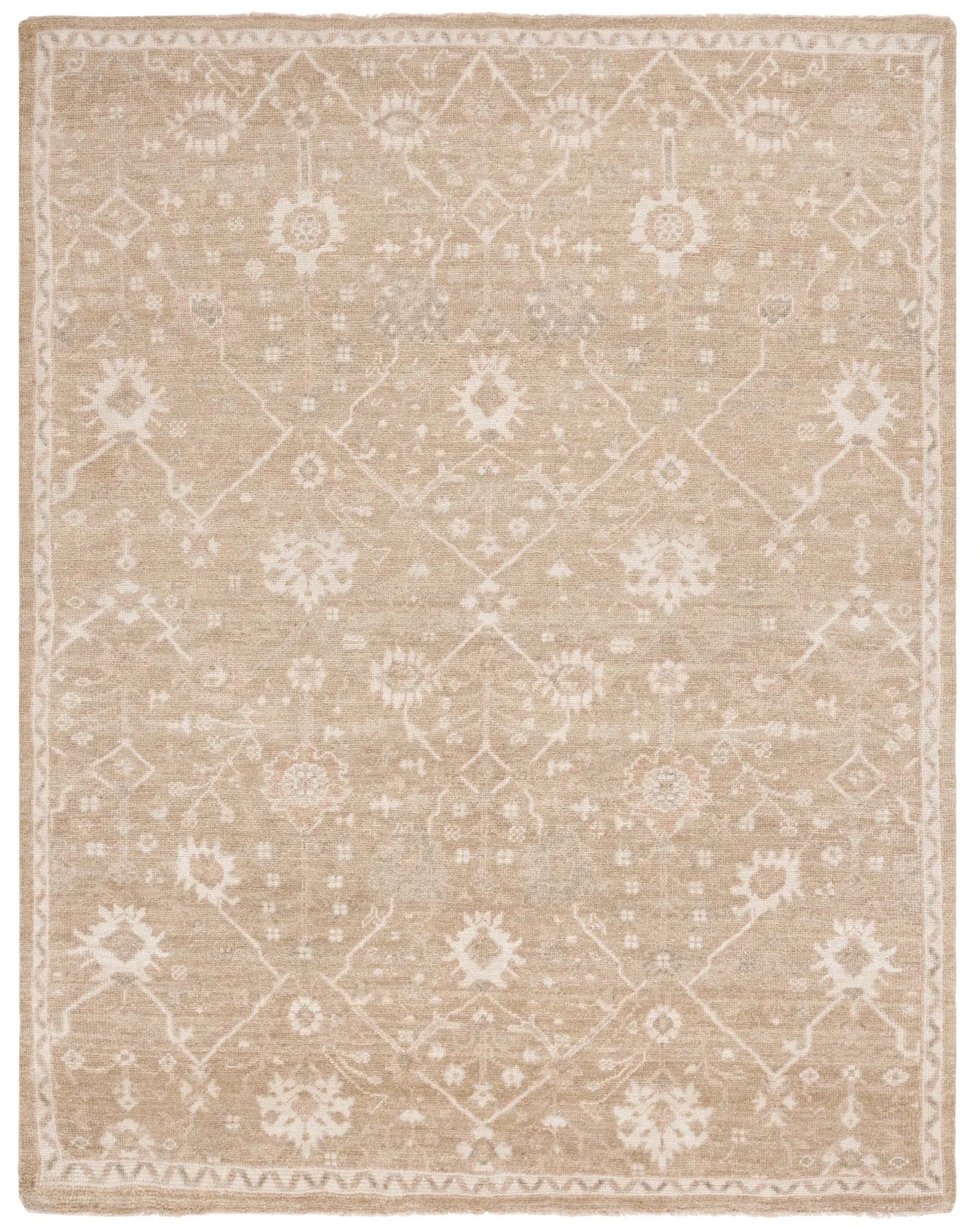 Izmir Diamond Trellis Hand-Knotted Rug