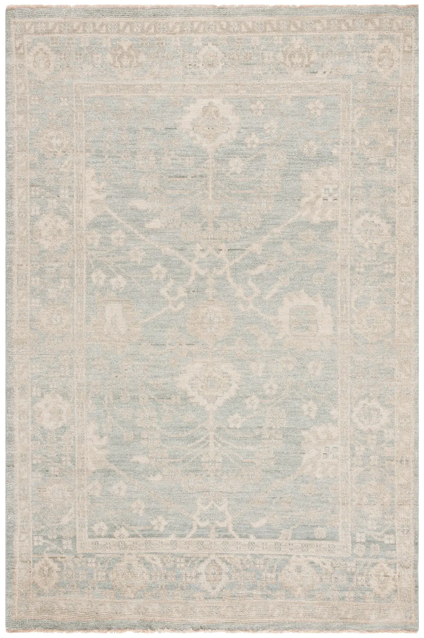 Izmir Floral Vine Hand-Knotted Wool Rug