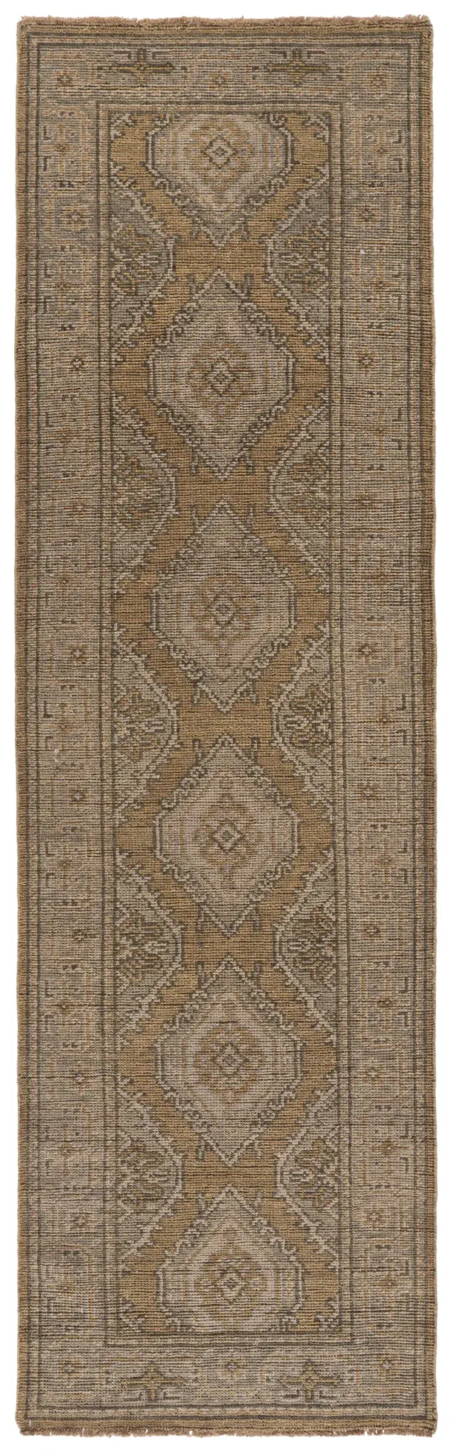 Izmir Double Diamond Hand-Knotted Wool Rug