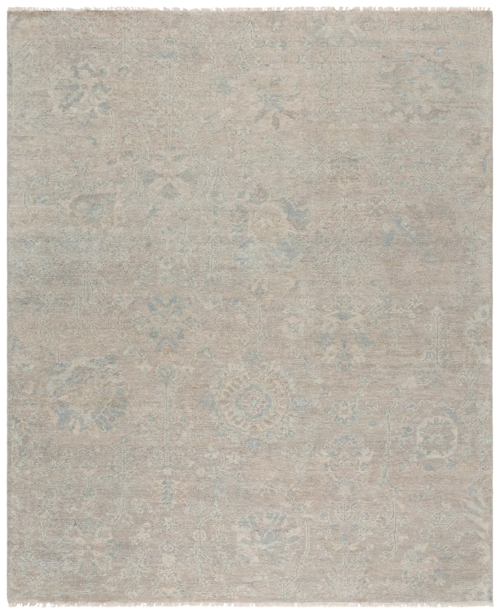 Izmir Faded Persian Allover Hand-Knotted Wool Rug