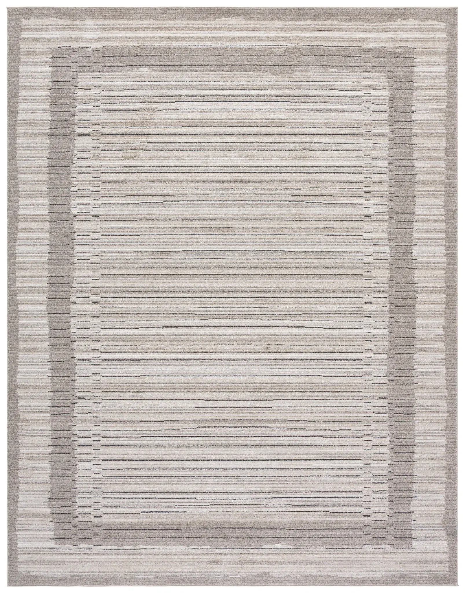 Jade Bordered Stripe Rug
