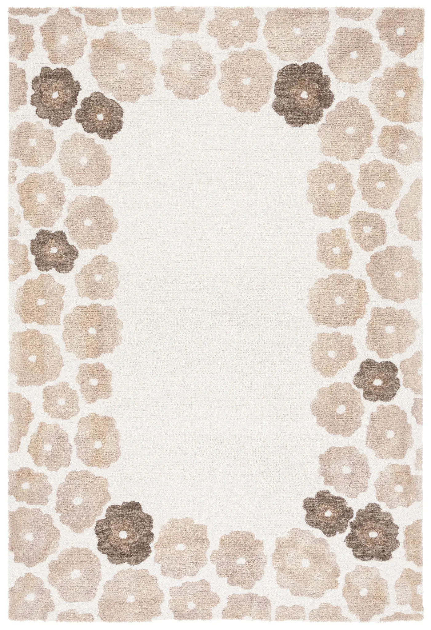 Jardin Daisy Border Hand-Tufted Wool Rug