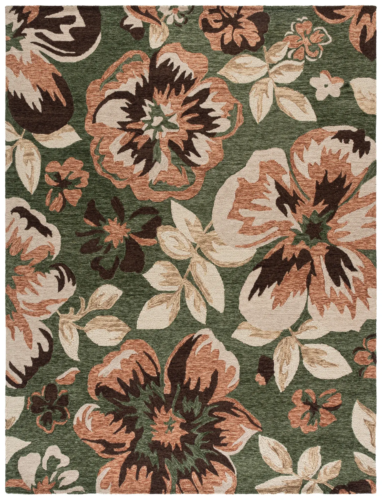 Jardin Bold Floral Hand-Tufted Wool Rug
