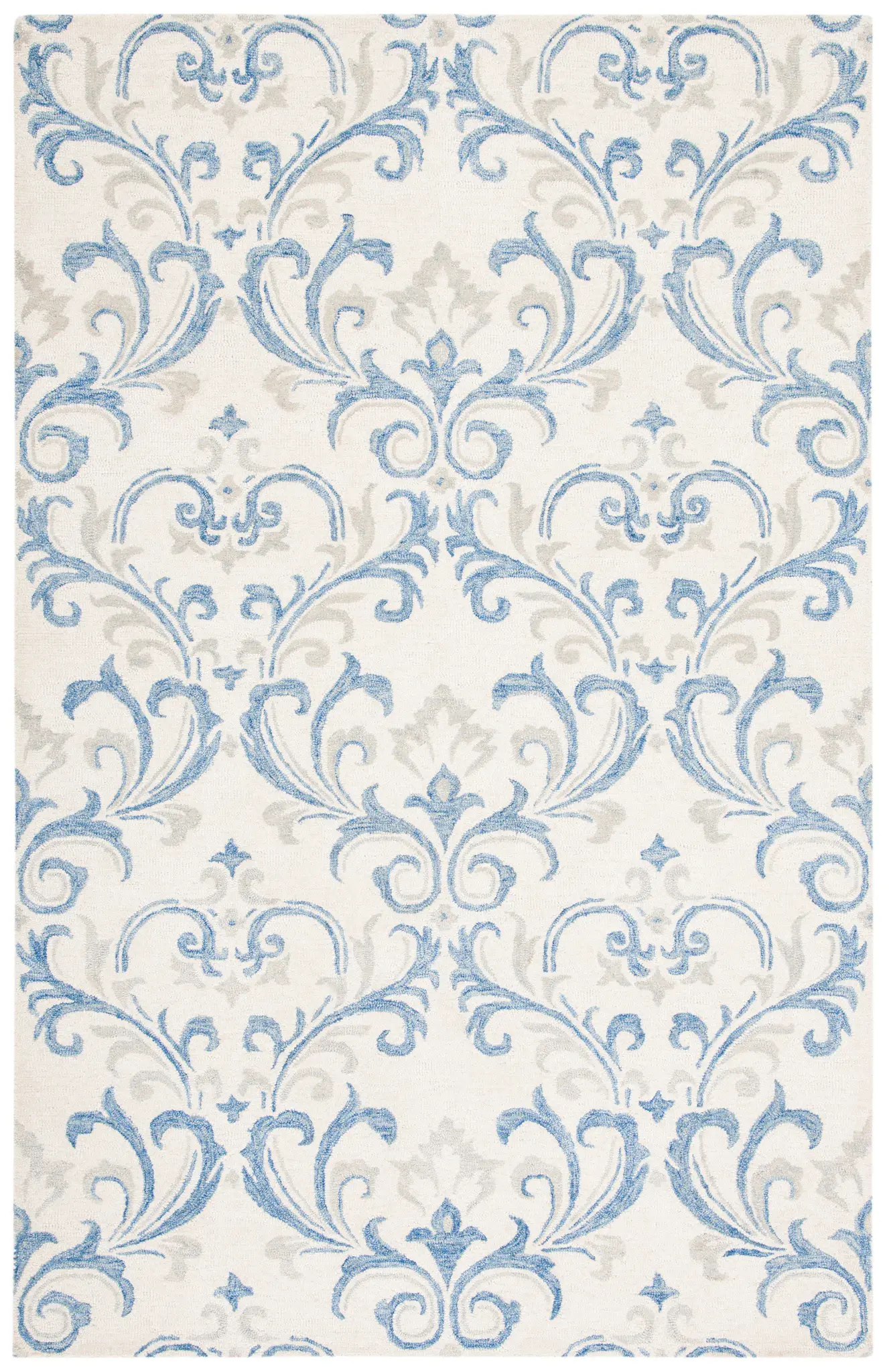 Jardin Damask Hand-Tufted Wool Rug