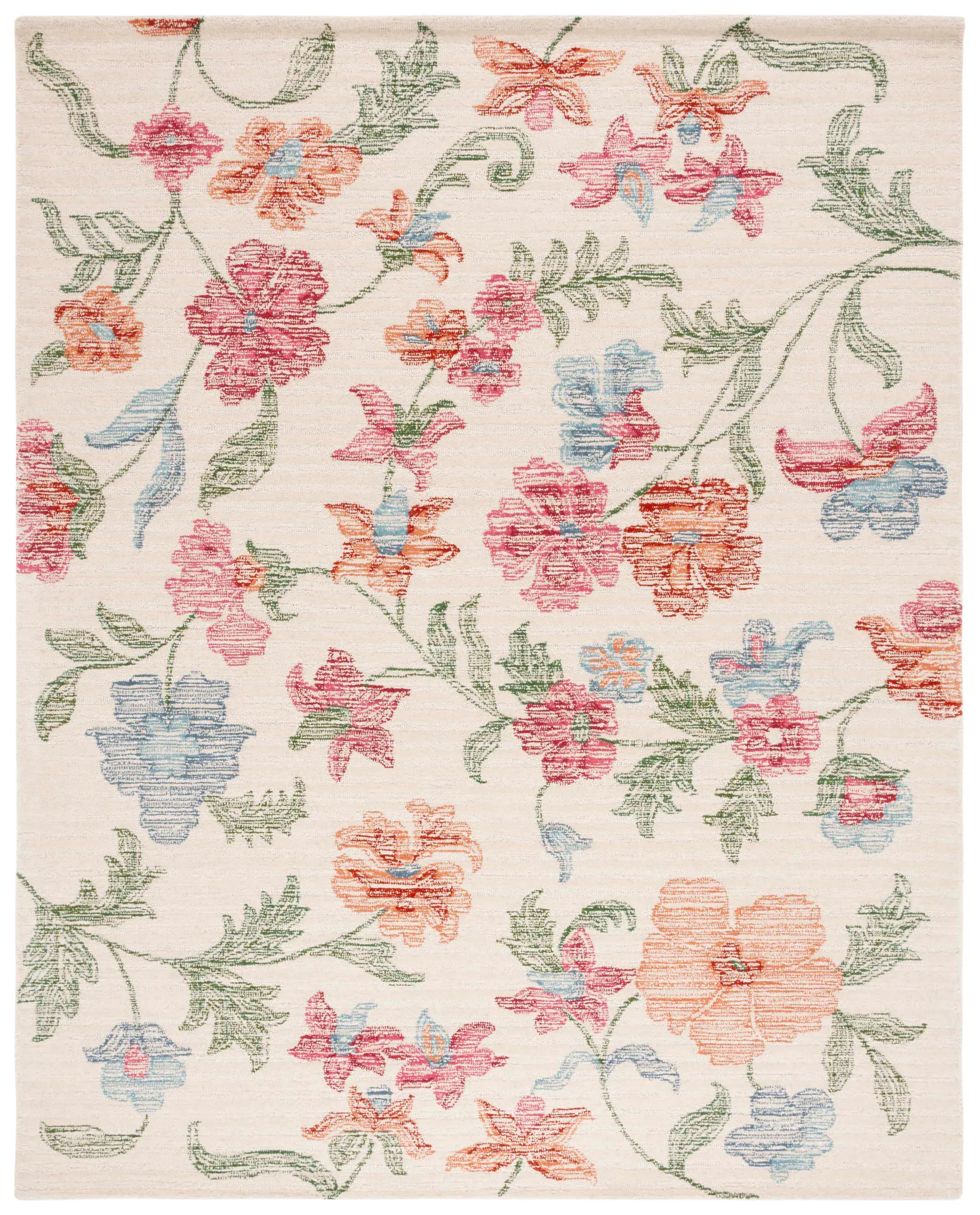 Jardin Chintz Floral Hand-Tufted Wool Rug