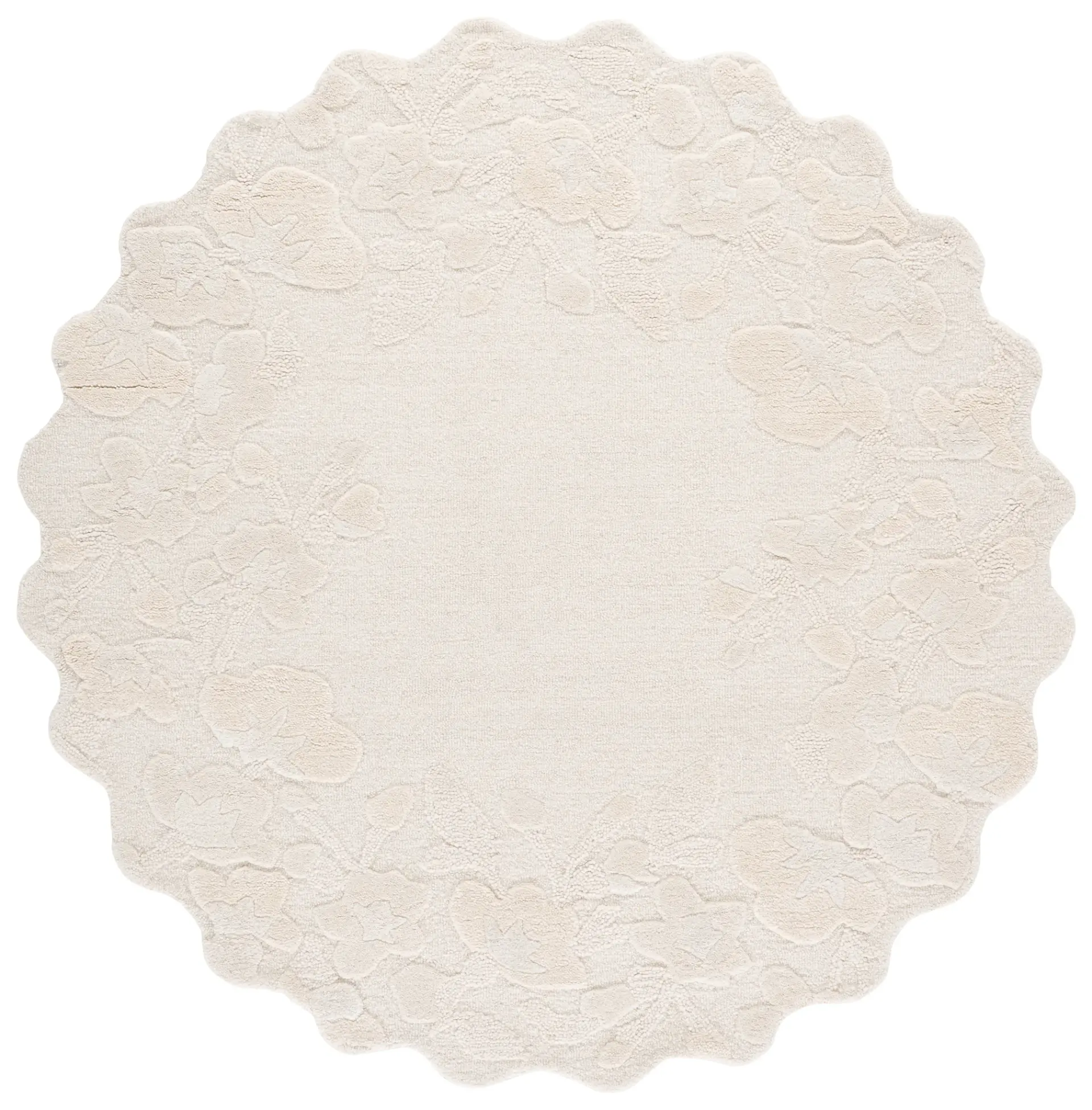 Jardin Scalloped Floral Hand-Tufted Rug