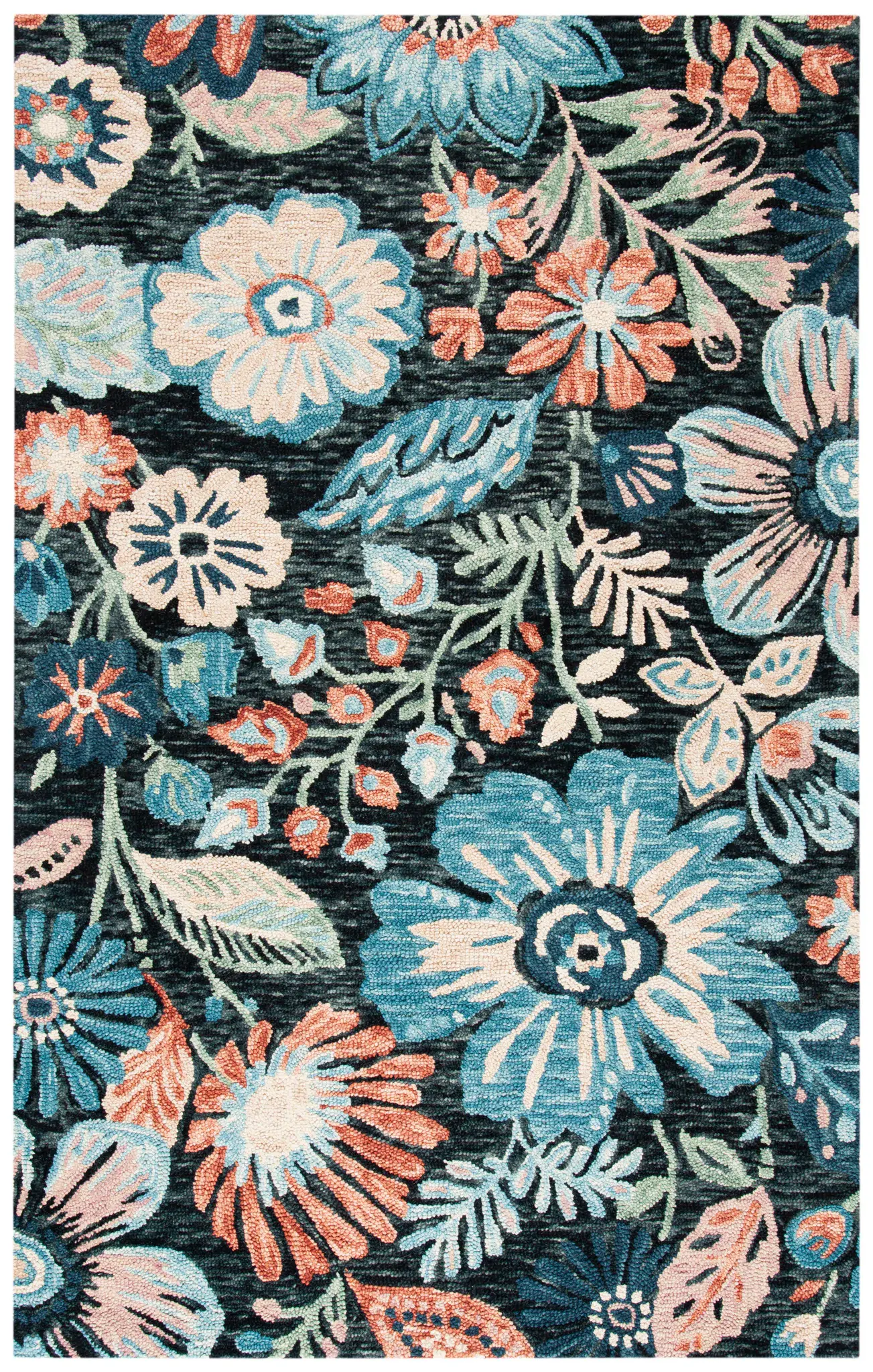 Jardin Folk Floral Hand-Tufted Wool Rug