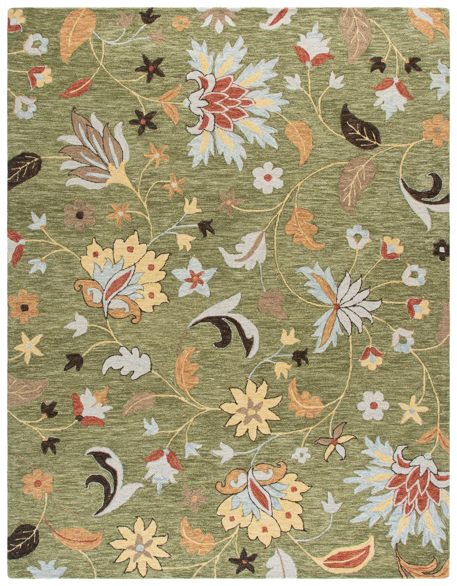 Jardin Trailing Floral Hand-Tufted Wool Rug