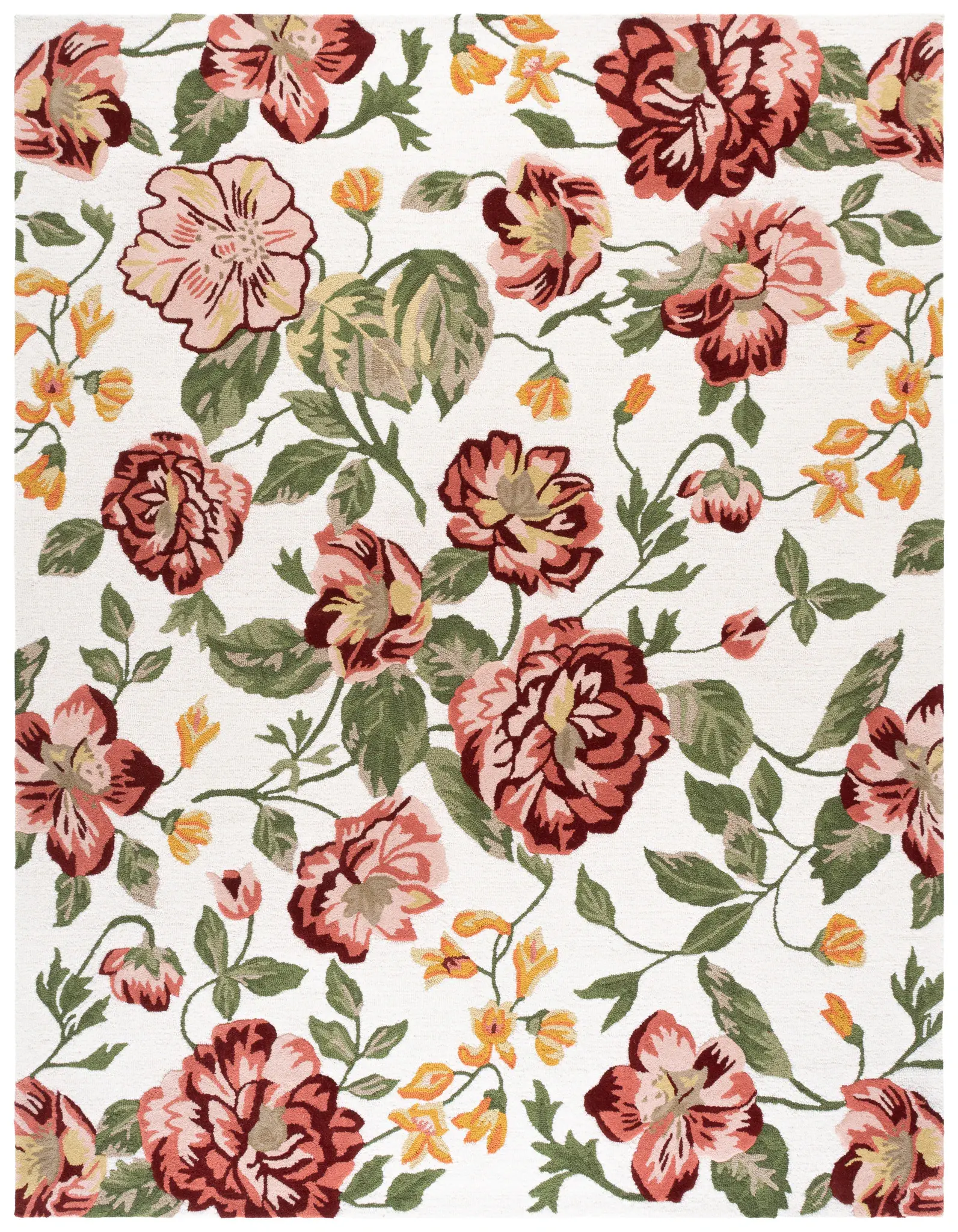 Jardin Allover Floral Hand-Tufted Wool Rug