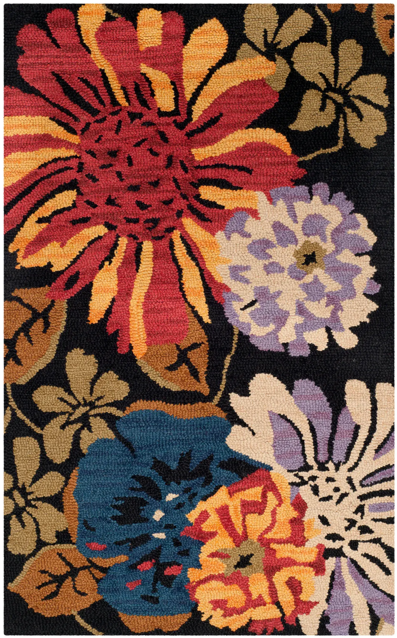 Jardin Graphic Floral Hand-Tufted Wool Rug