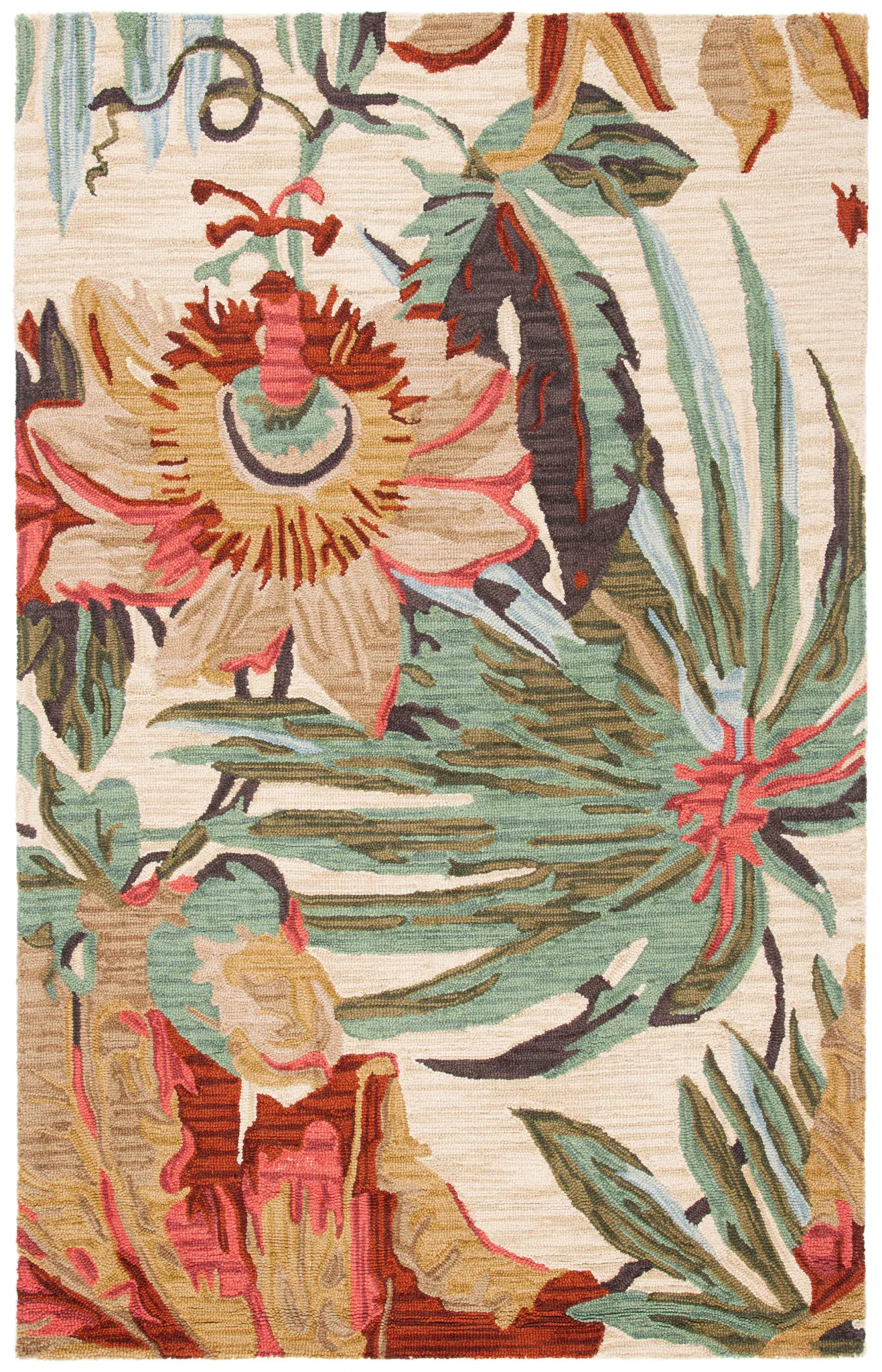 Jardin Tropical Floral Hand-Tufted Wool Rug