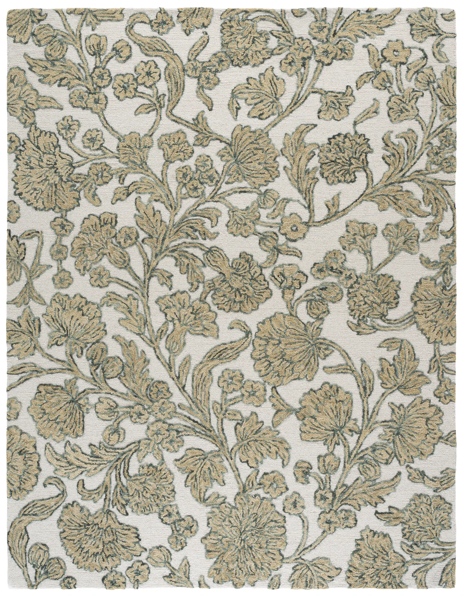 Jardin Jacobean Carnation Floral Hand-Tufted Wool Rug