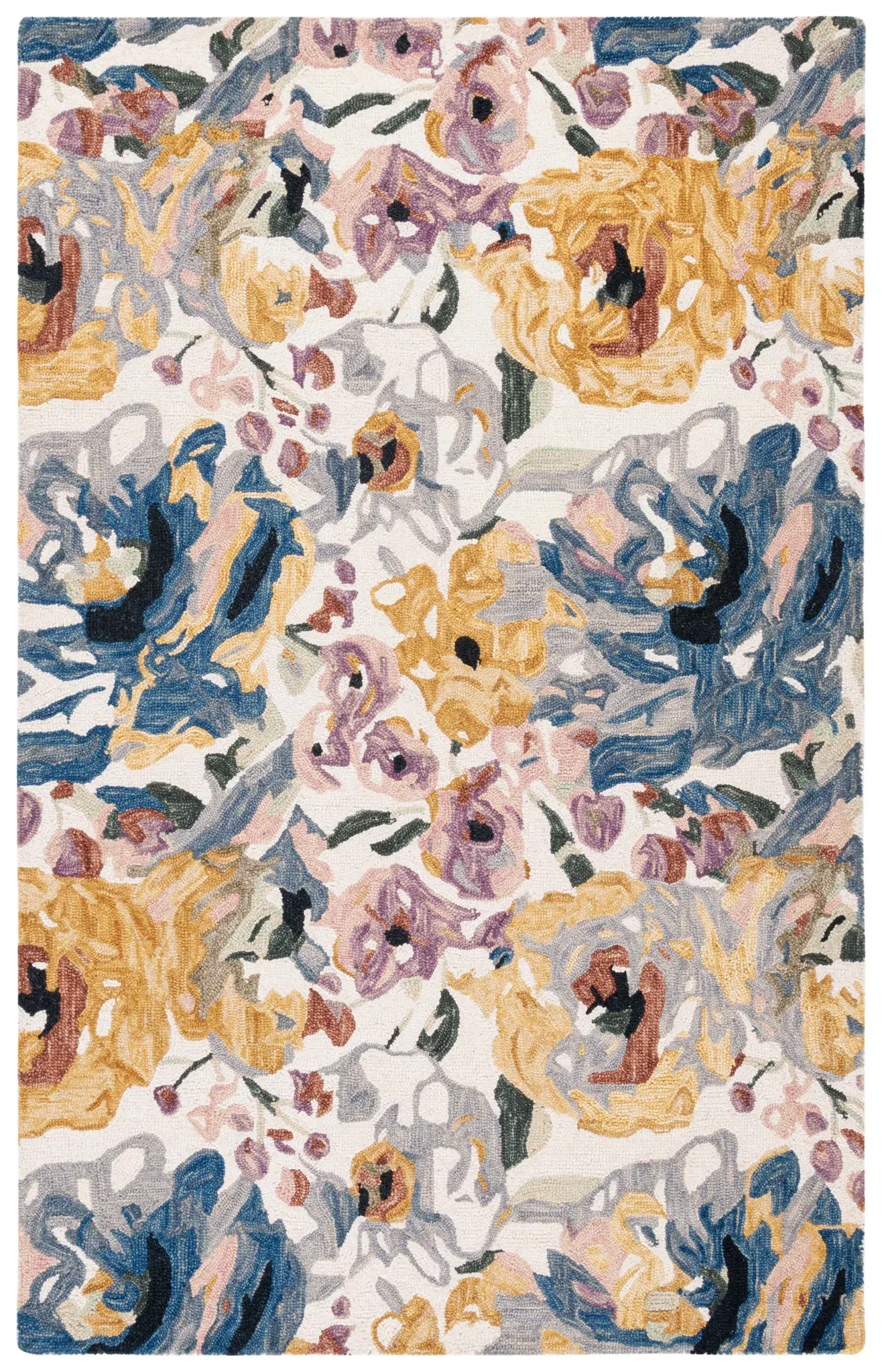 Jardin Painterly Floral Hand-Tufted Wool Rug