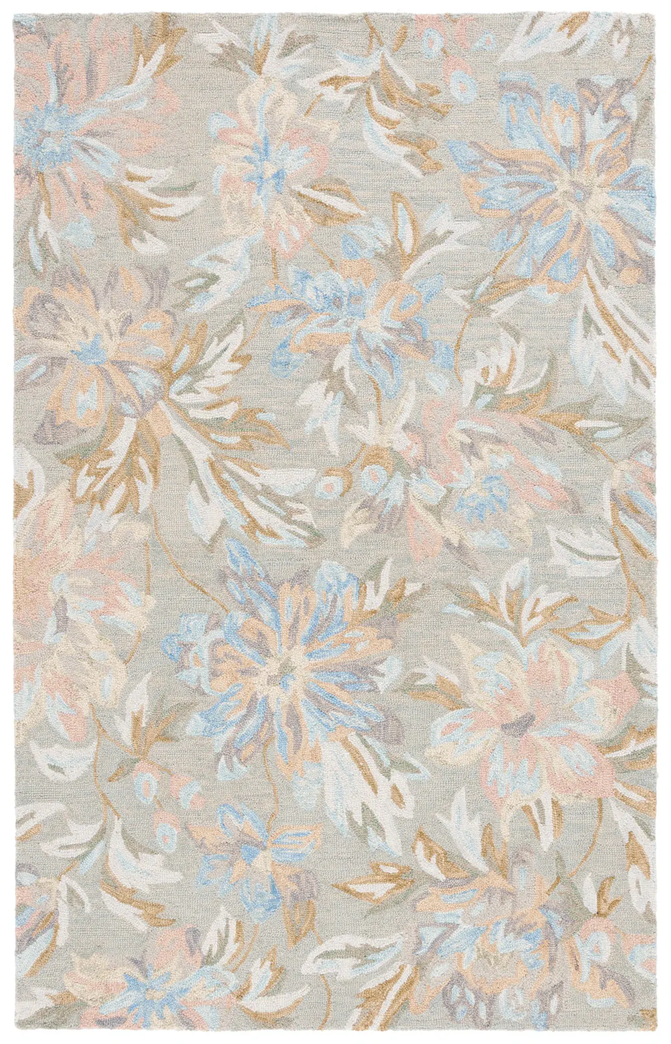 Jardin Watercolor Floral Hand-Tufted Wool Rug