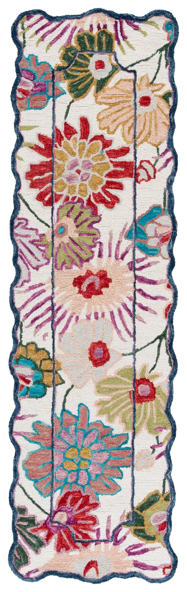 Jardin Scalloped Floral Hand-Tufted Wool Rug