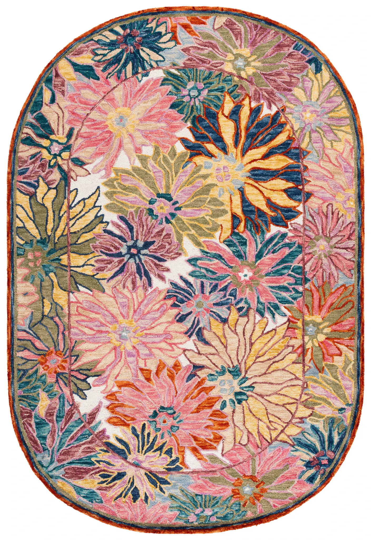 Jardin Floral Blooms Hand-Tufted Wool Rug