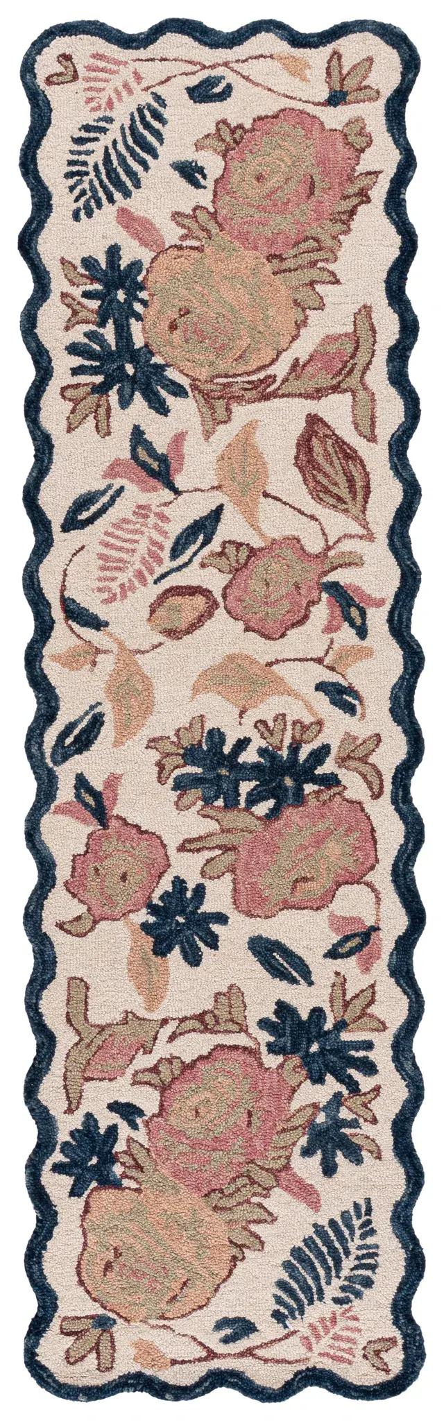 Jardin Amherst Scalloped Floral Hand-Tufted Wool Rug