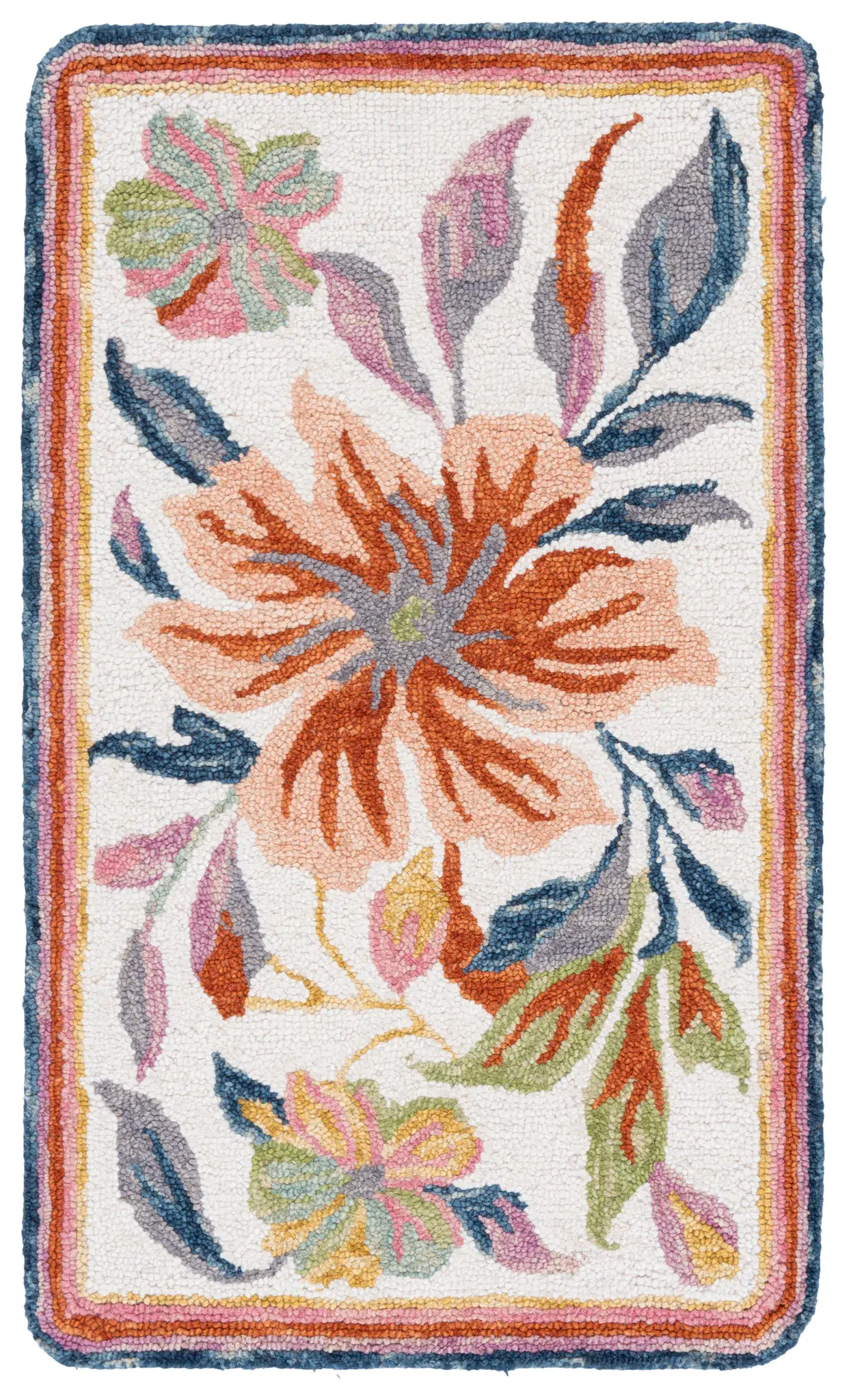 Jardin Chelsea Scalloped Floral Hand-Tufted Wool Rug
