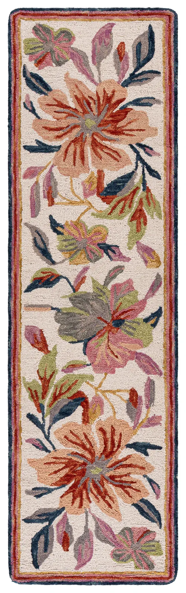 Jardin Chelsea Scalloped Floral Hand-Tufted Wool Rug