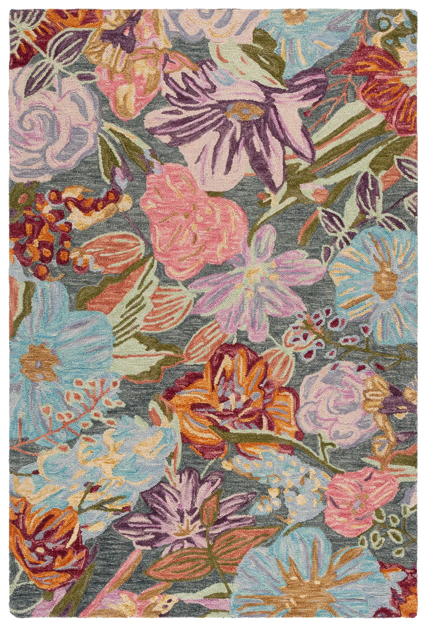 Jardin Modern Sketched Floral Hand-Tufted Wool Rug