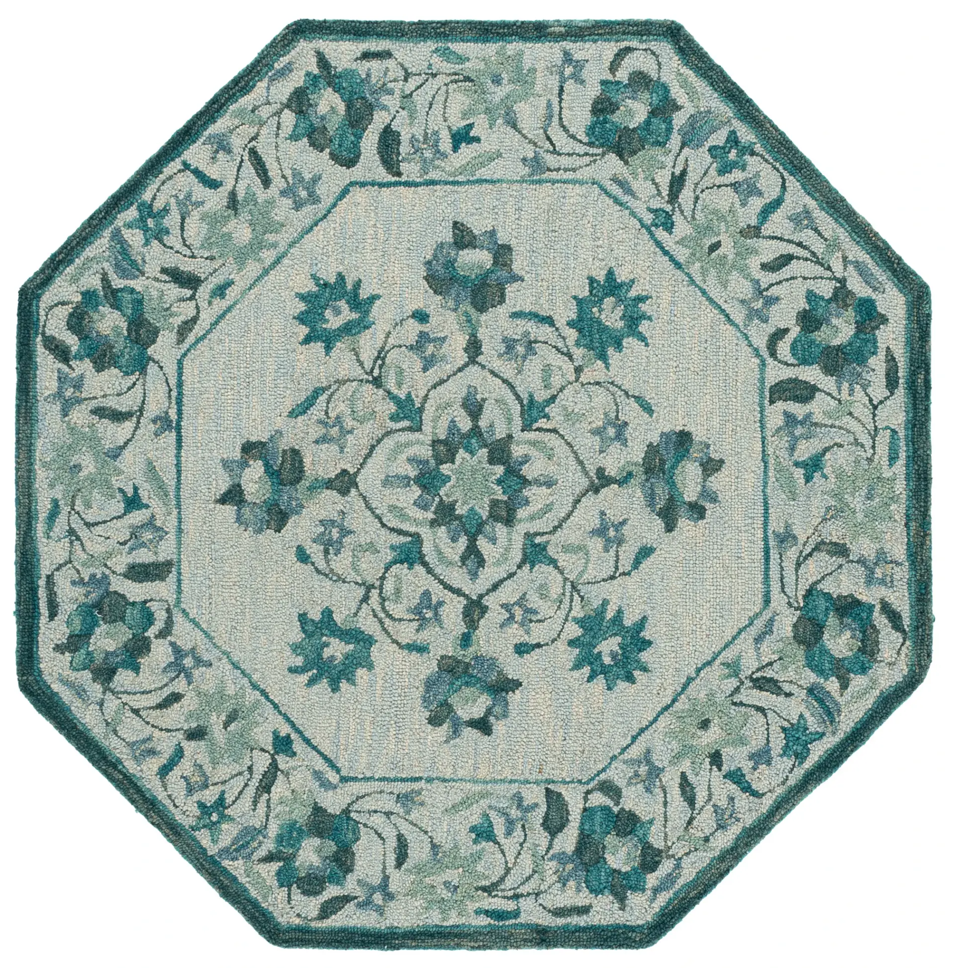 Jardin Traditional Medallion Hand-Tufted Wool Rug