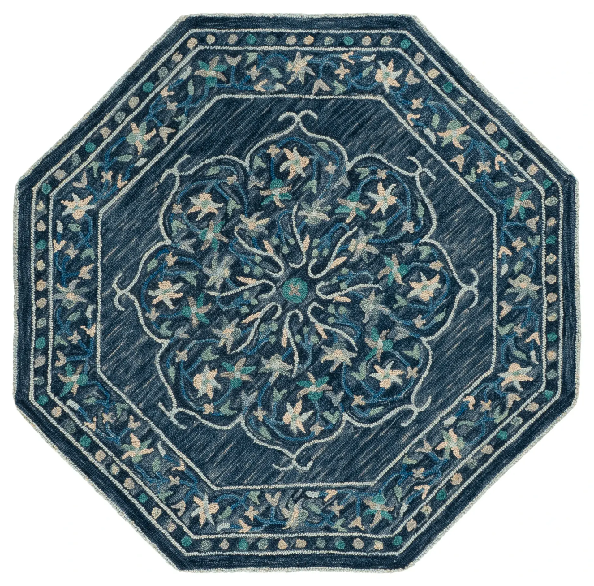 Jardin Traditional Medallion Hand-Tufted Wool Rug