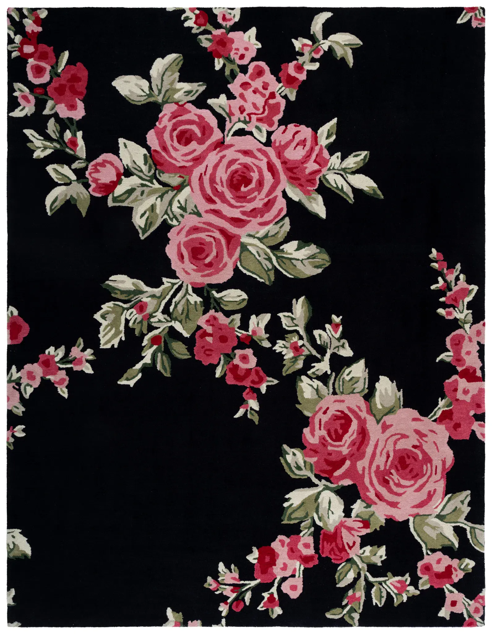 Jardin Rose Cluster Hand-Tufted Wool Rug