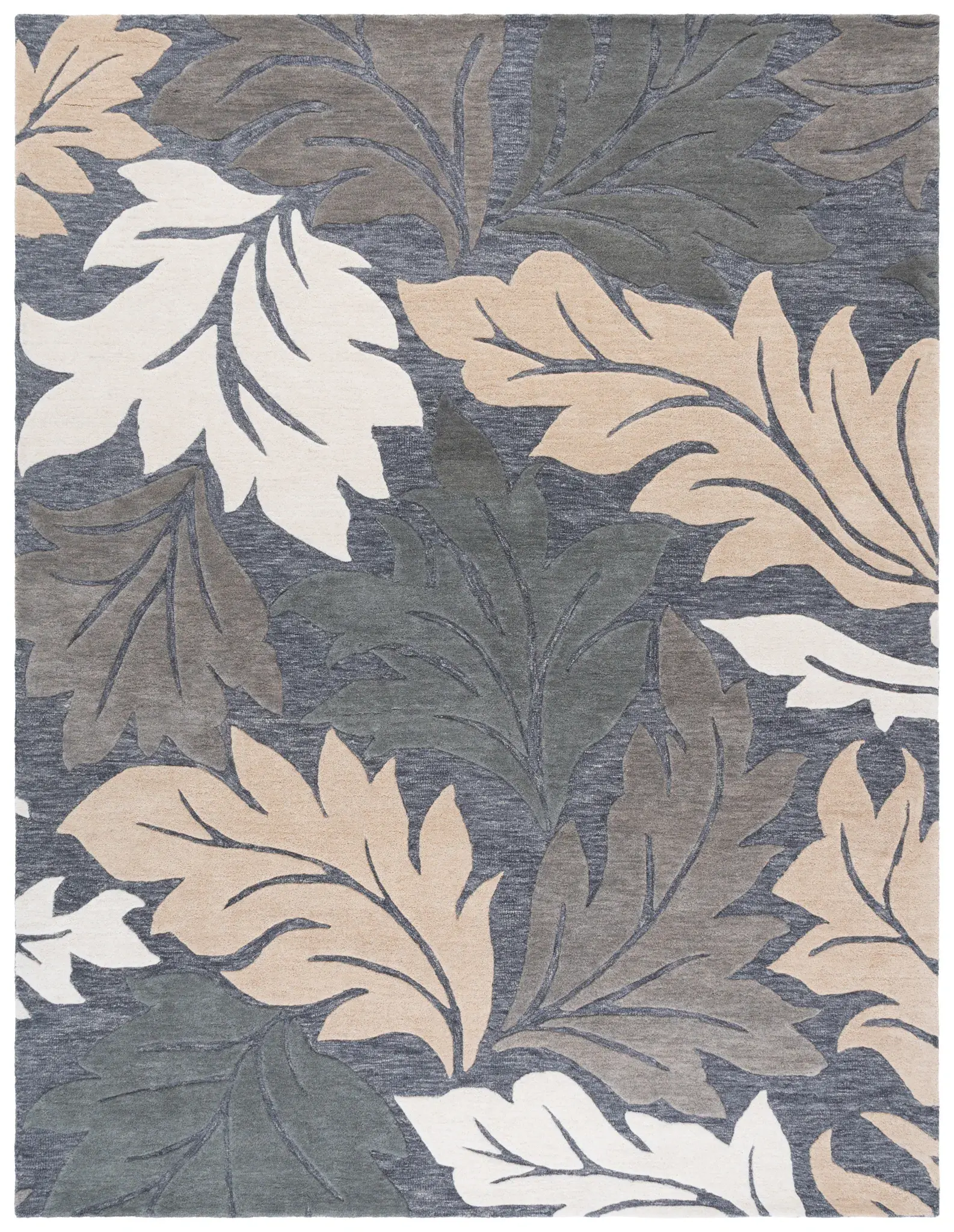 Jardin Leaf Hand-Tufted Wool Rug