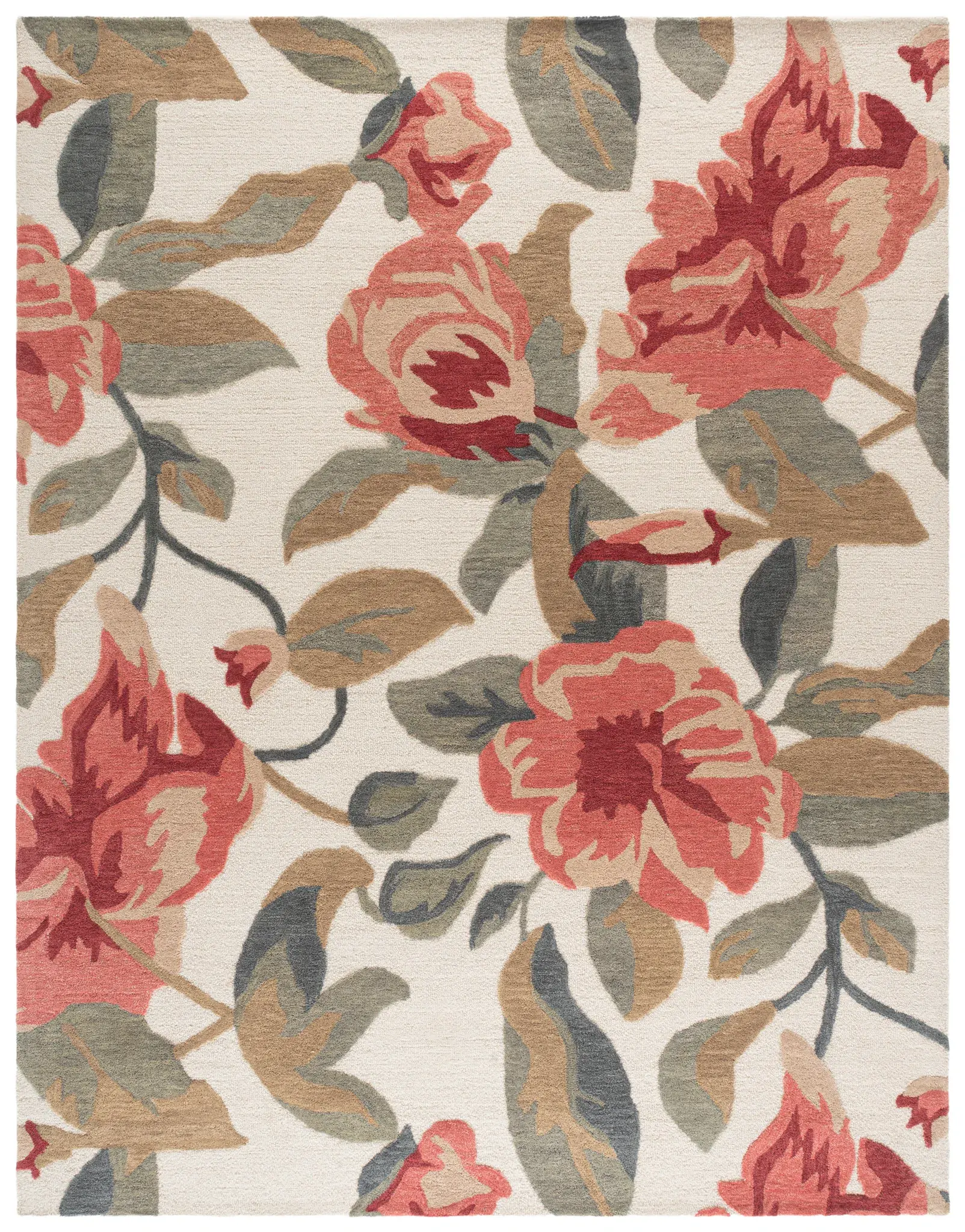 Jardin Vintage Floral Hand-Tufted Wool Rug
